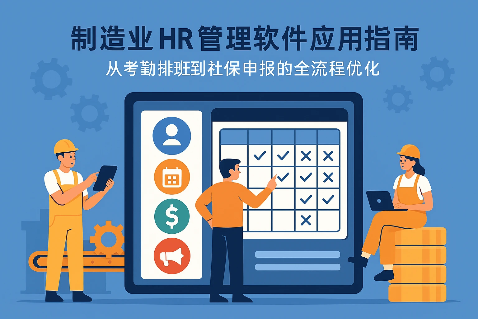 制造业HR管理软件应用指南：从考勤排班到社保申报的全流程优化