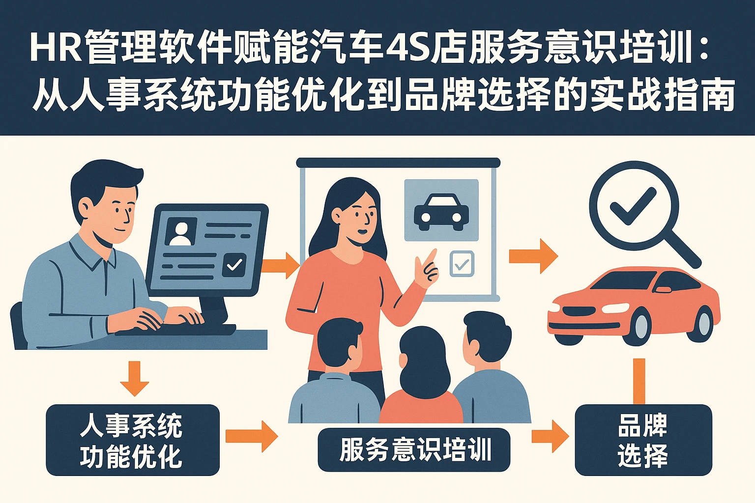 HR管理软件赋能汽车4S店服务意识培训：从人事系统功能优化到品牌选择的实战指南