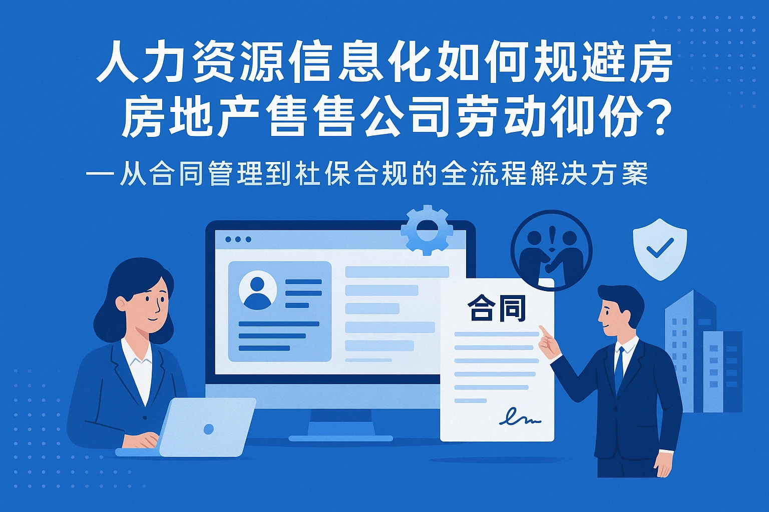 人力资源信息化系统如何规避房地产销售公司劳动纠纷？——从合同管理到社保合规的全流程解决方案