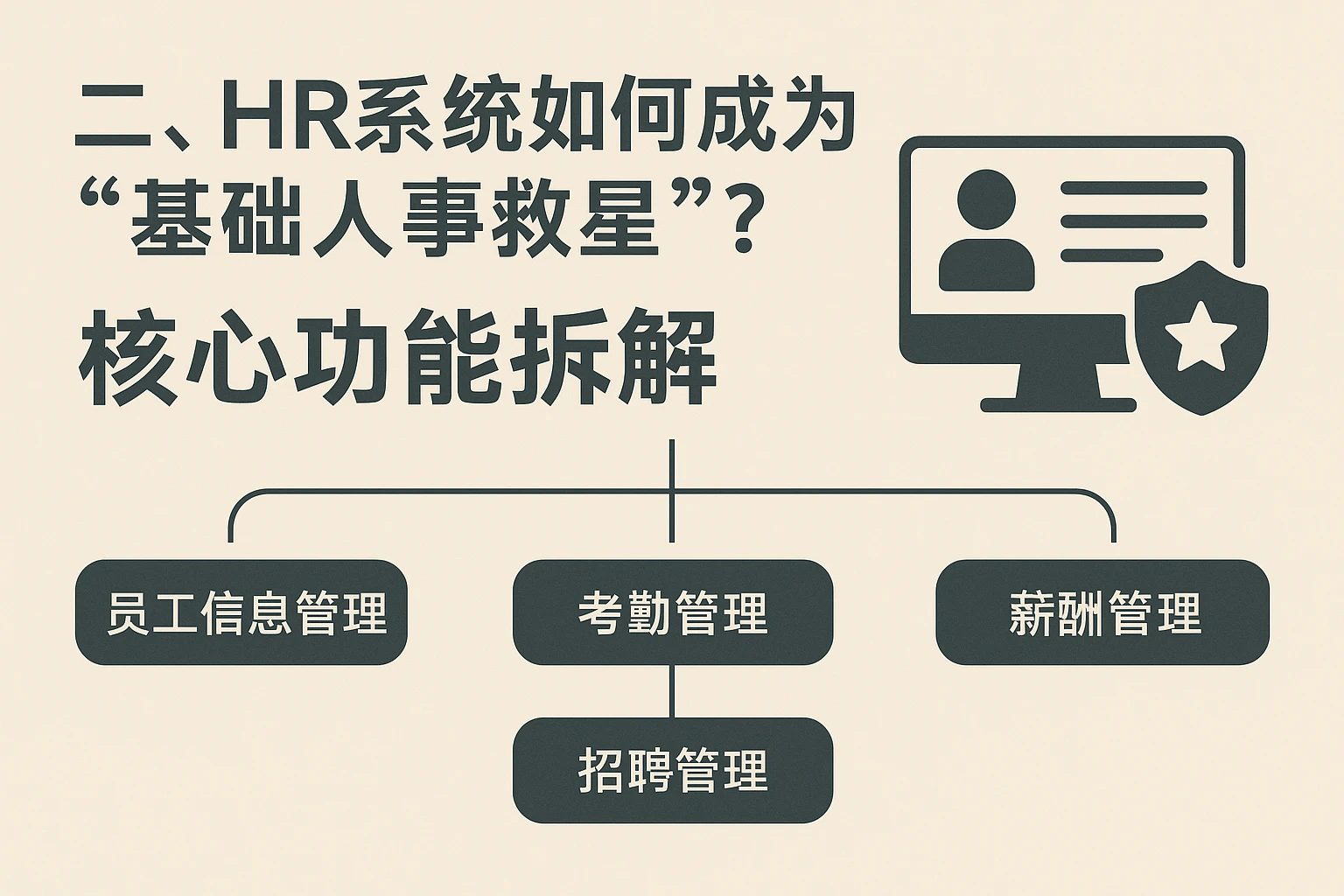 二、HR系统如何成为“基础人事救星”？核心功能拆解