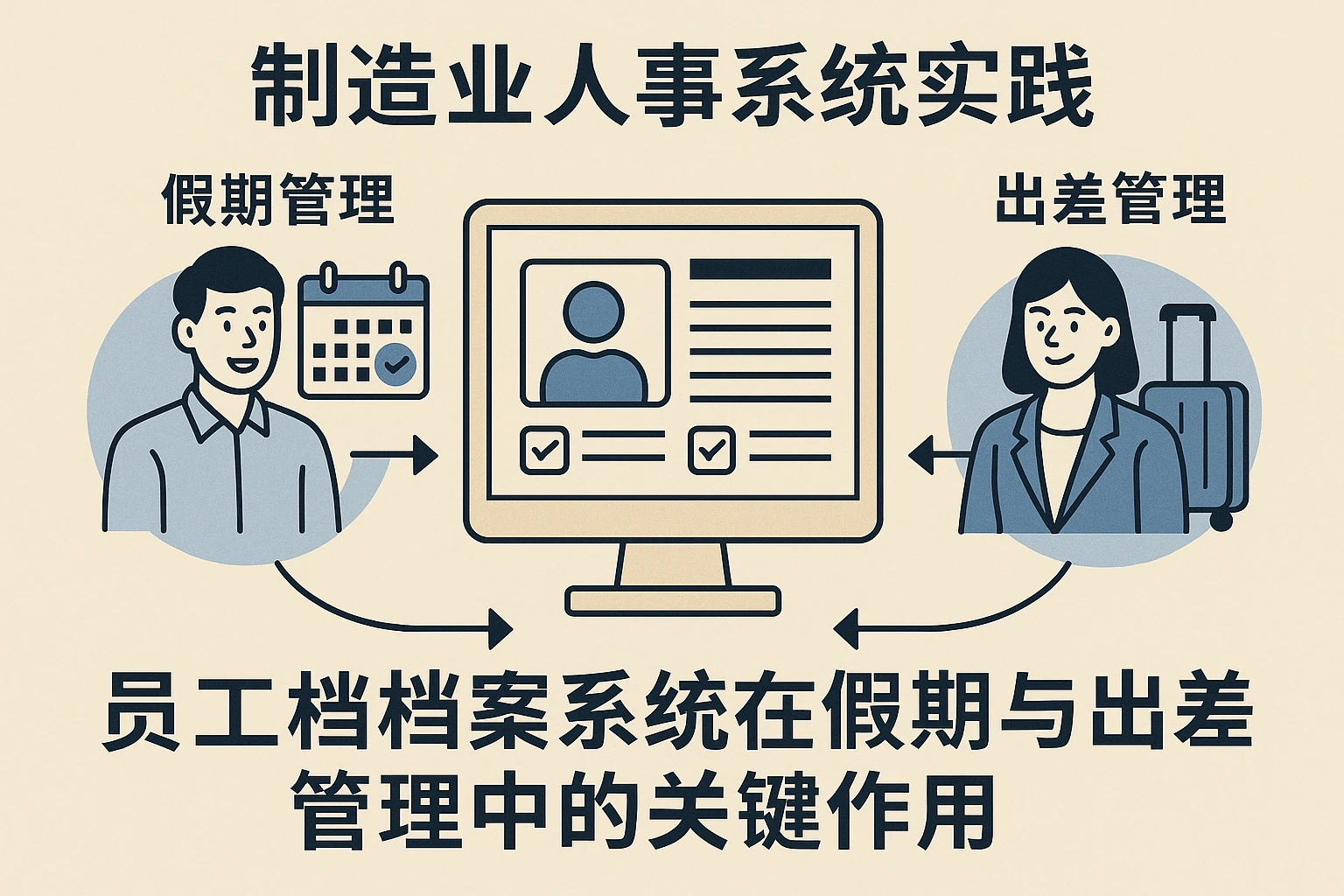 制造业人事系统实践：员工档案系统在假期与出差管理中的关键作用