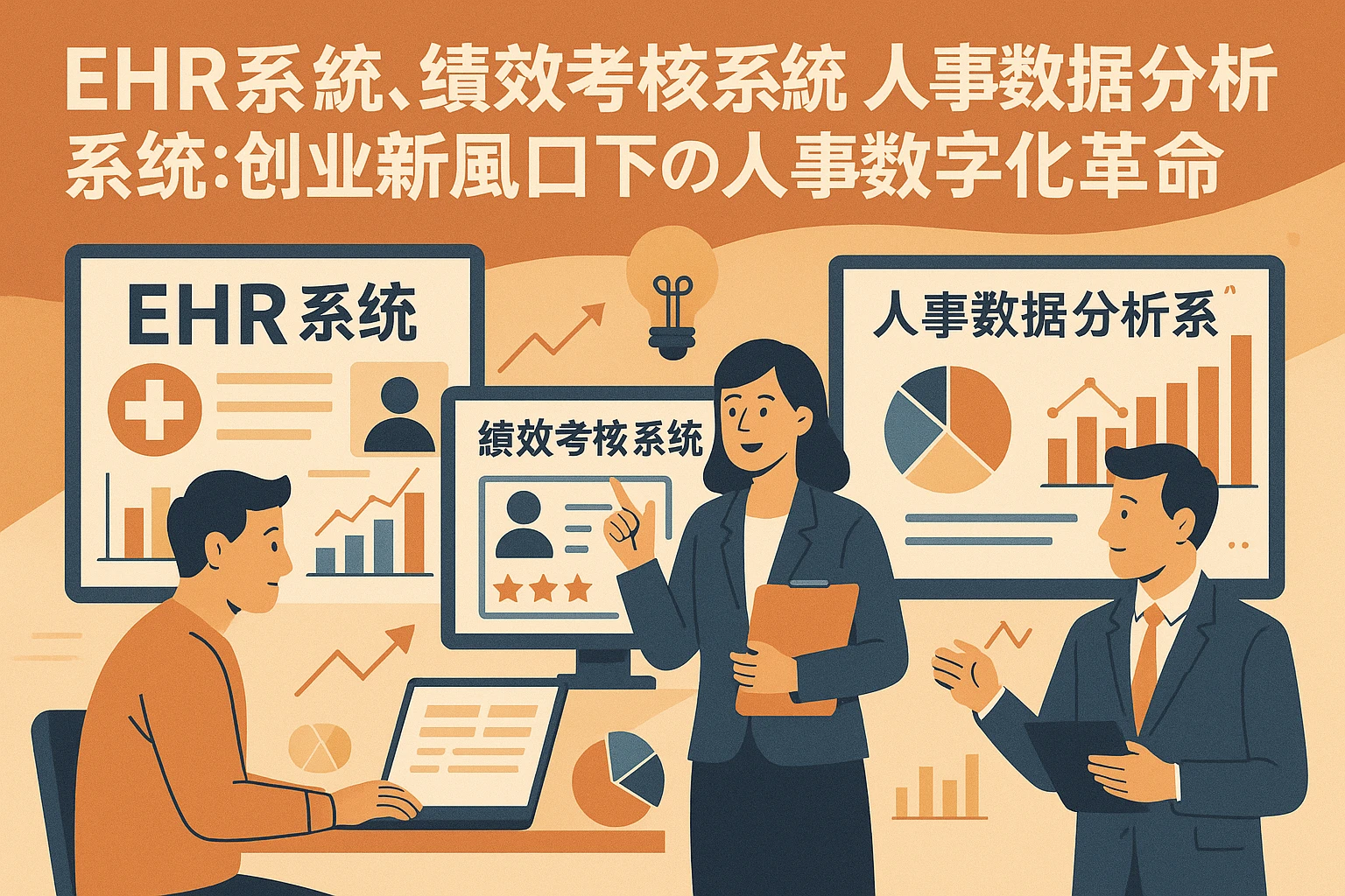 EHR系统、绩效考核系统与人事数据分析系统：创业新风口下的人事数字化革命