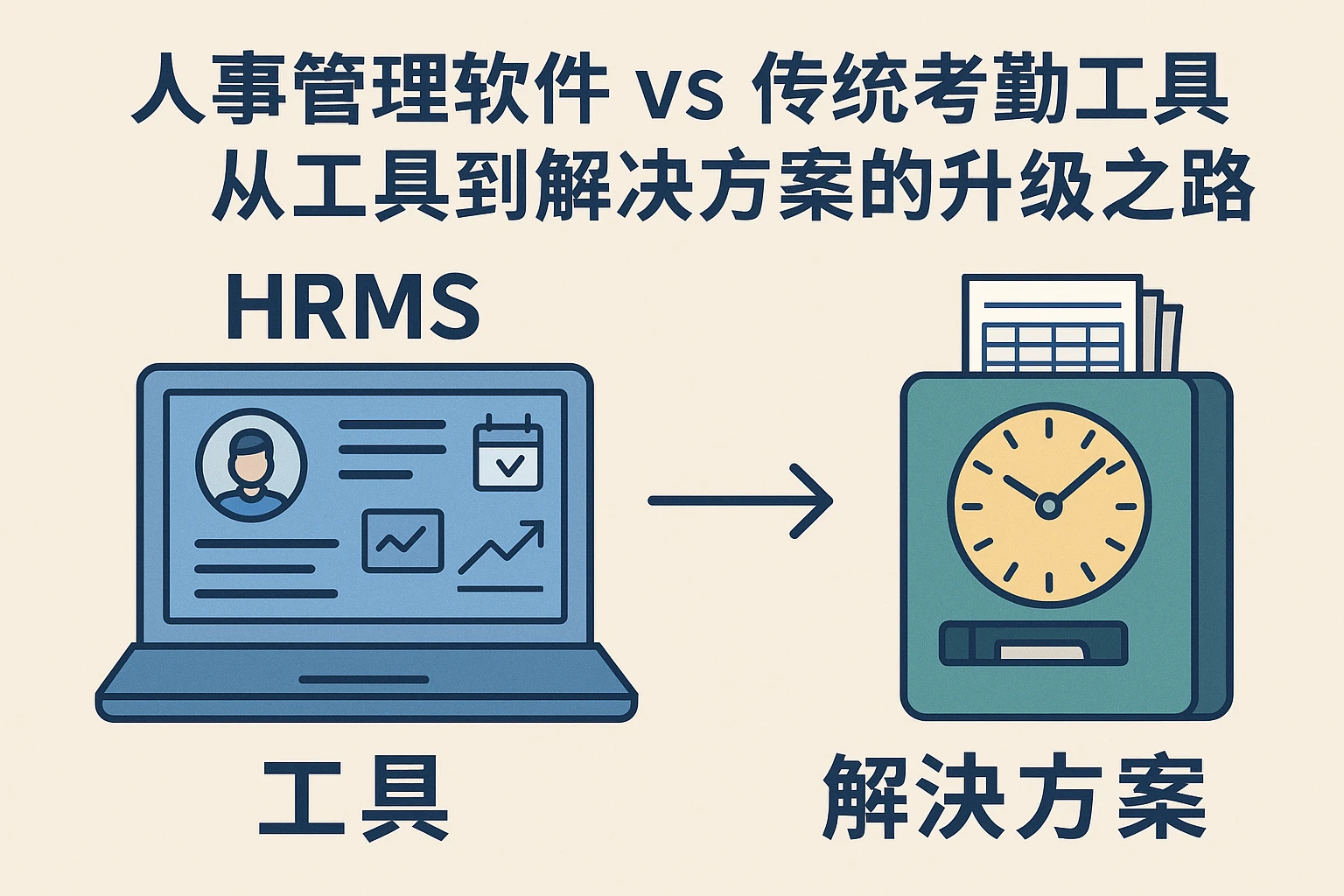 人事管理软件 vs 传统考勤工具：从工具到解决方案的升级之路