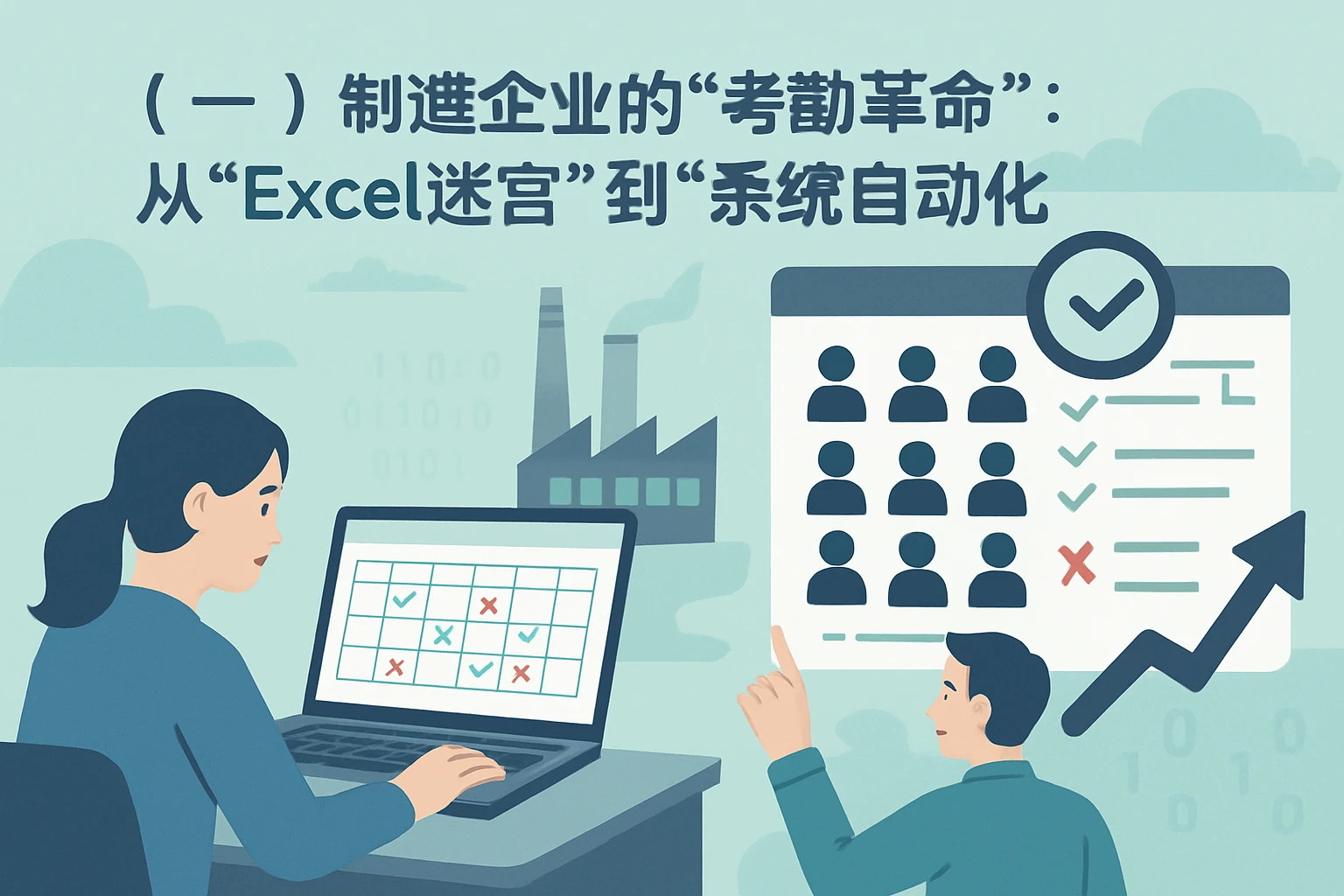（一）制造企业的“考勤革命”：从“Excel迷宫”到“系统自动化”