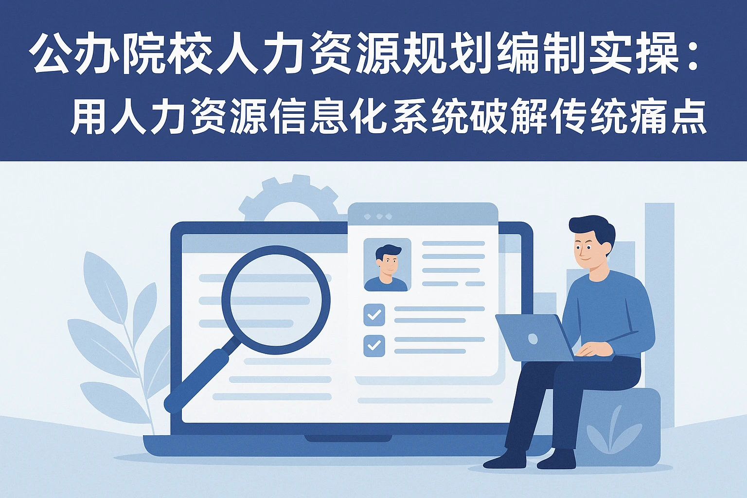 公办院校人力资源规划编制实操：用人力资源信息化系统破解传统痛点