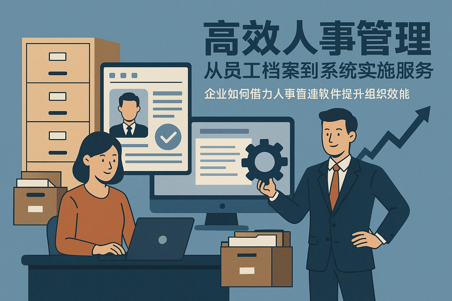 高效人事管理，从员工档案到系统实施服务——企业如何借力人事管理软件提升组织效能
