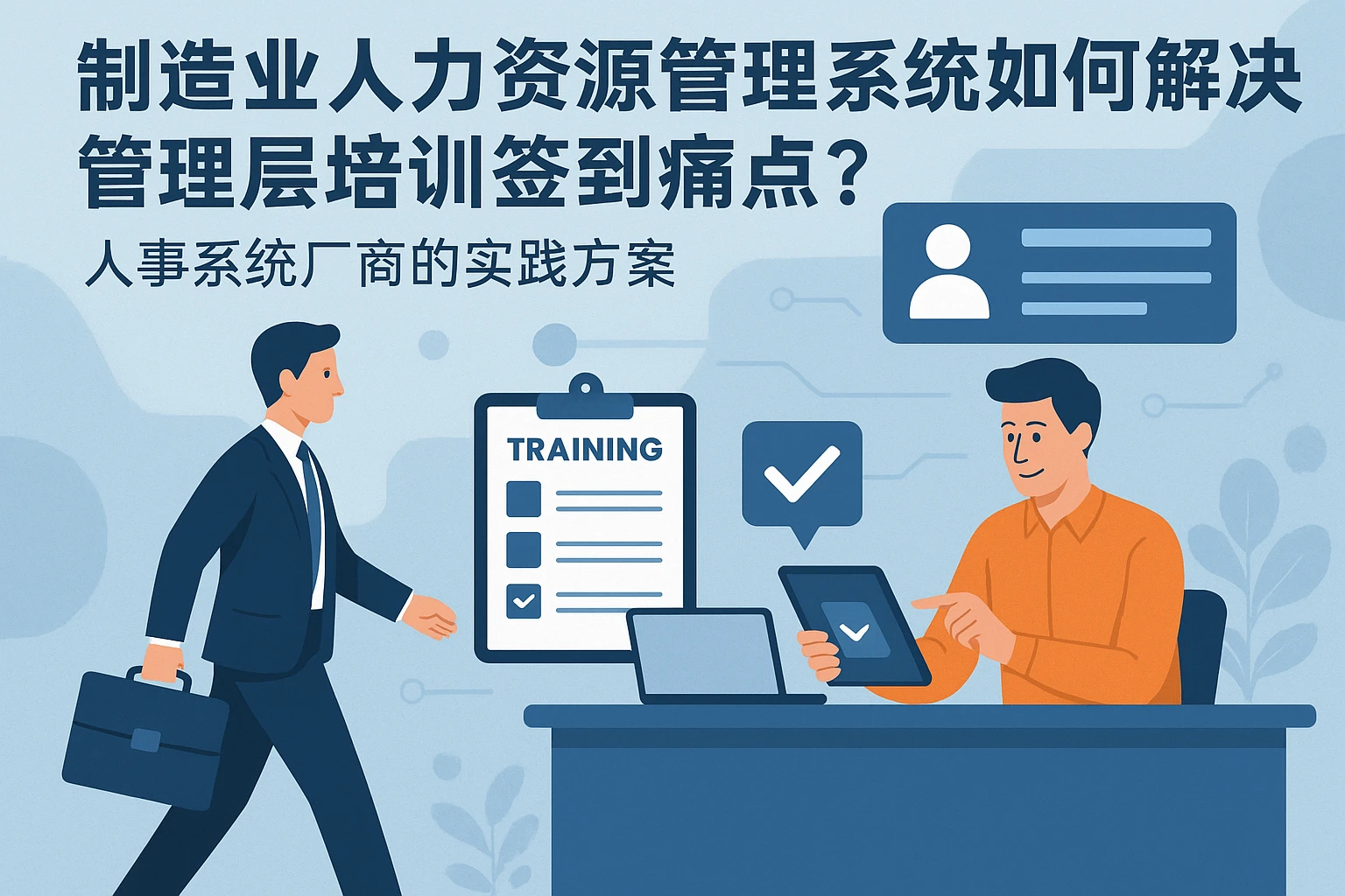 制造业人力资源管理系统如何解决管理层培训签到痛点？人事系统厂商的实践方案