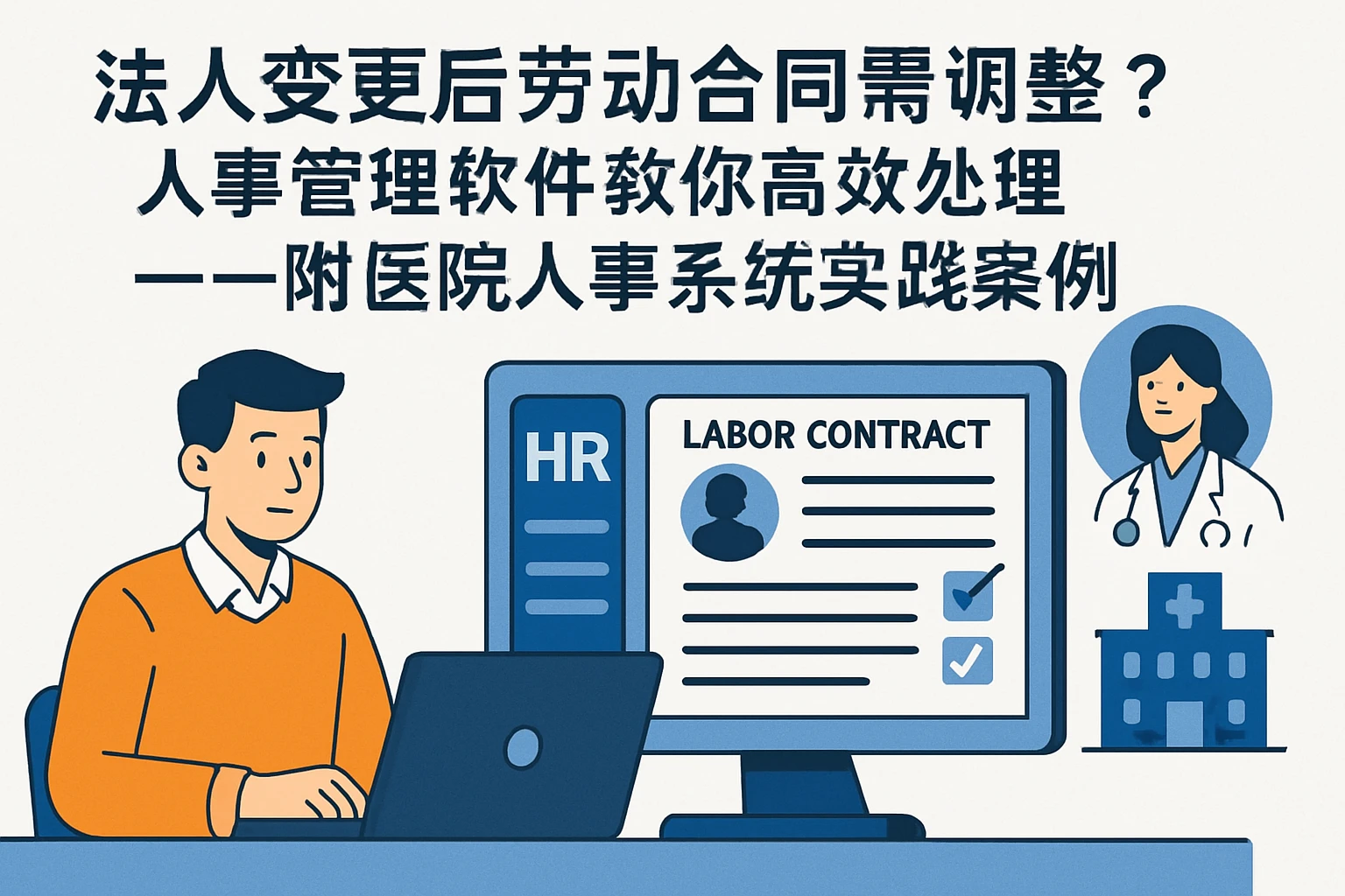 法人变更后劳动合同需调整？人事管理软件教你高效处理——附医院人事系统实践案例