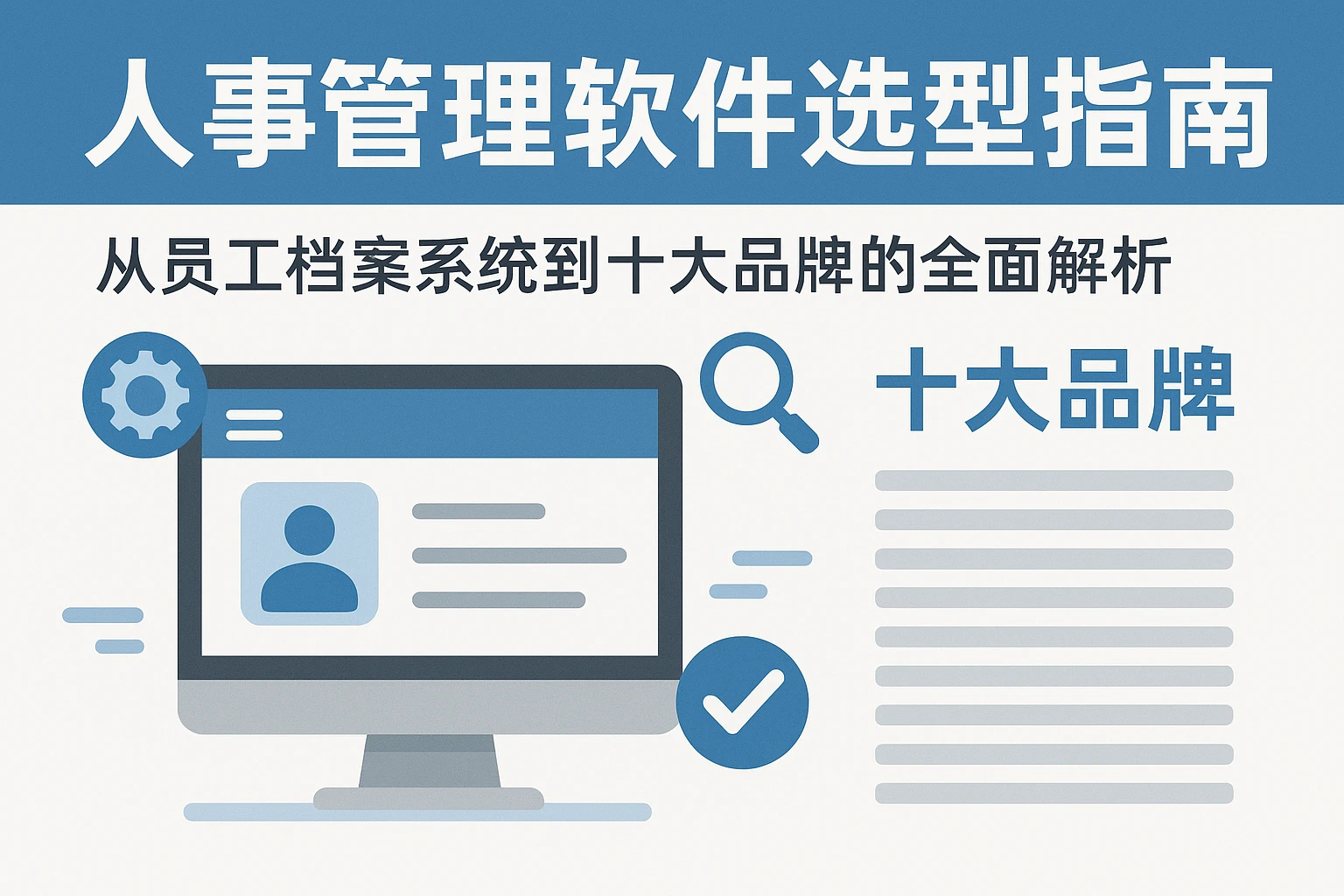 人事管理软件选型指南：从员工档案系统到十大品牌的全面解析