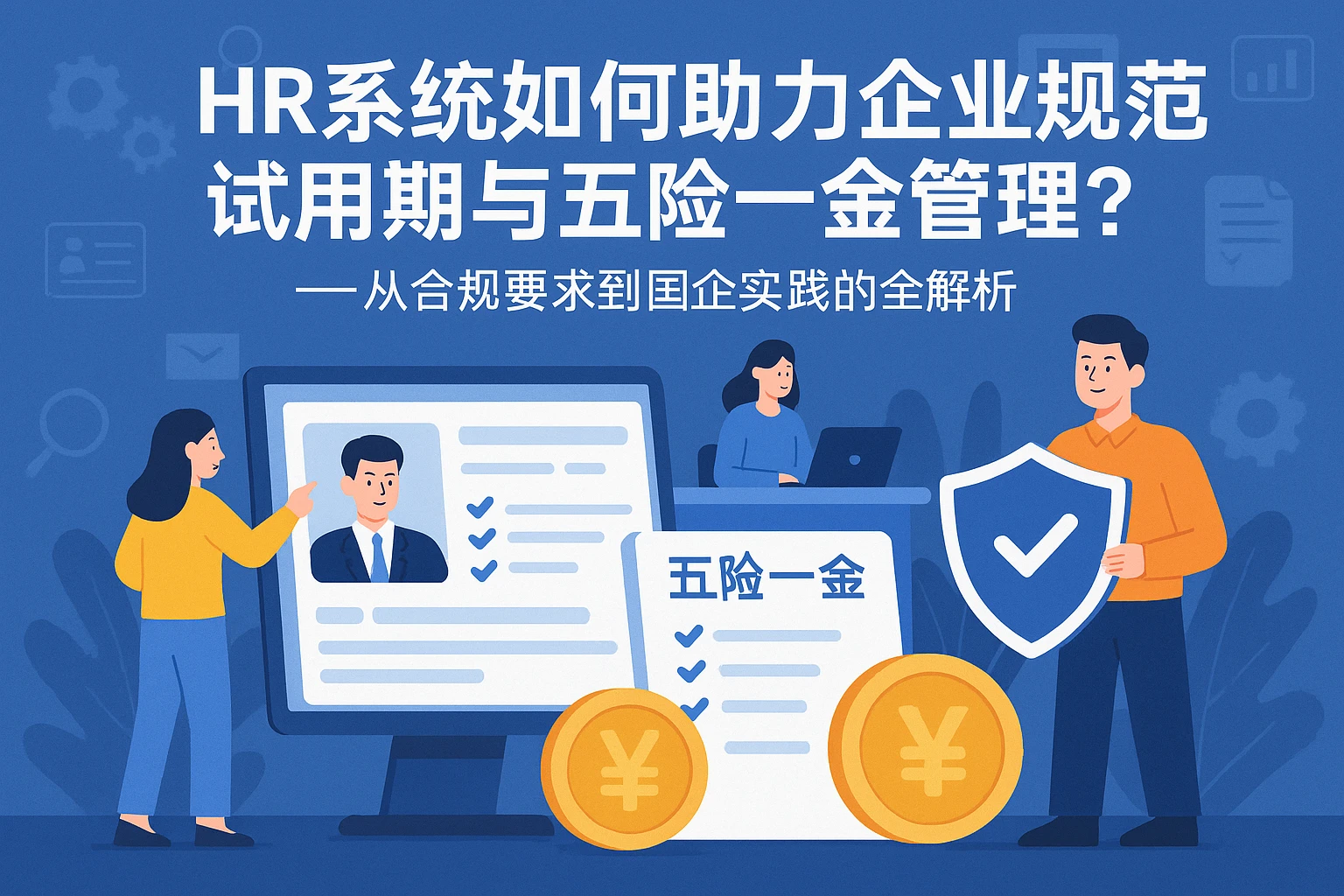 HR系统如何助力企业规范试用期与五险一金管理？——从合规要求到国企实践的全解析