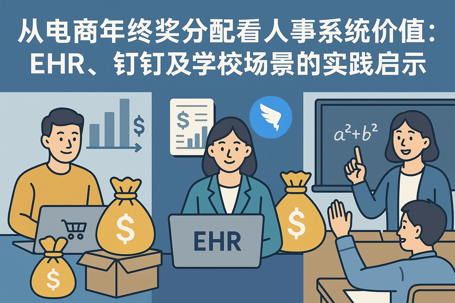 从电商年终奖分配看人事系统价值：EHR、钉钉及学校场景的实践启示