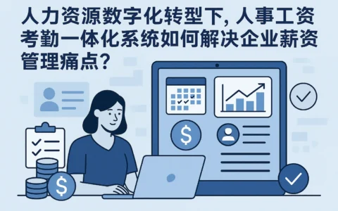 人力资源数字化转型下，人事工资考勤一体化系统如何解决企业薪资管理痛点？
