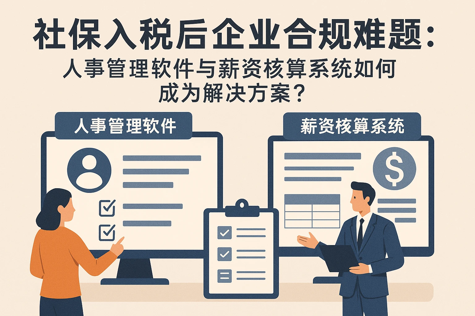 社保入税后企业合规难题：人事管理软件与薪资核算系统如何成为解决方案？