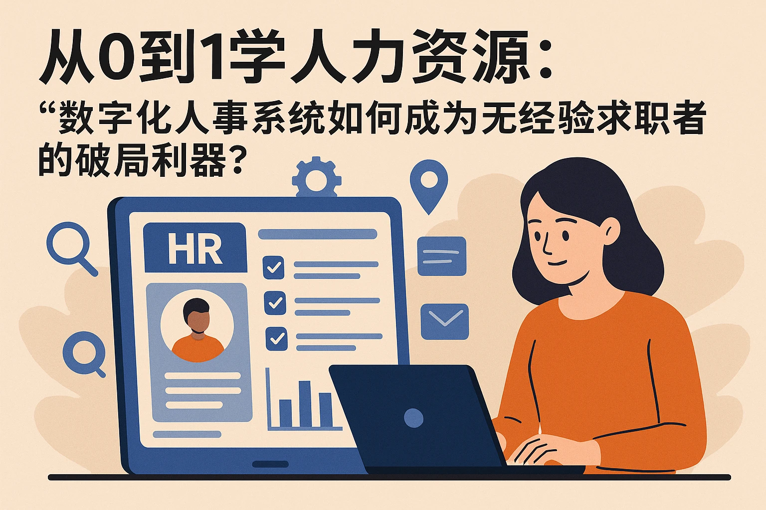 从0到1学人力资源：数字化人事系统如何成为无经验求职者的破局利器？