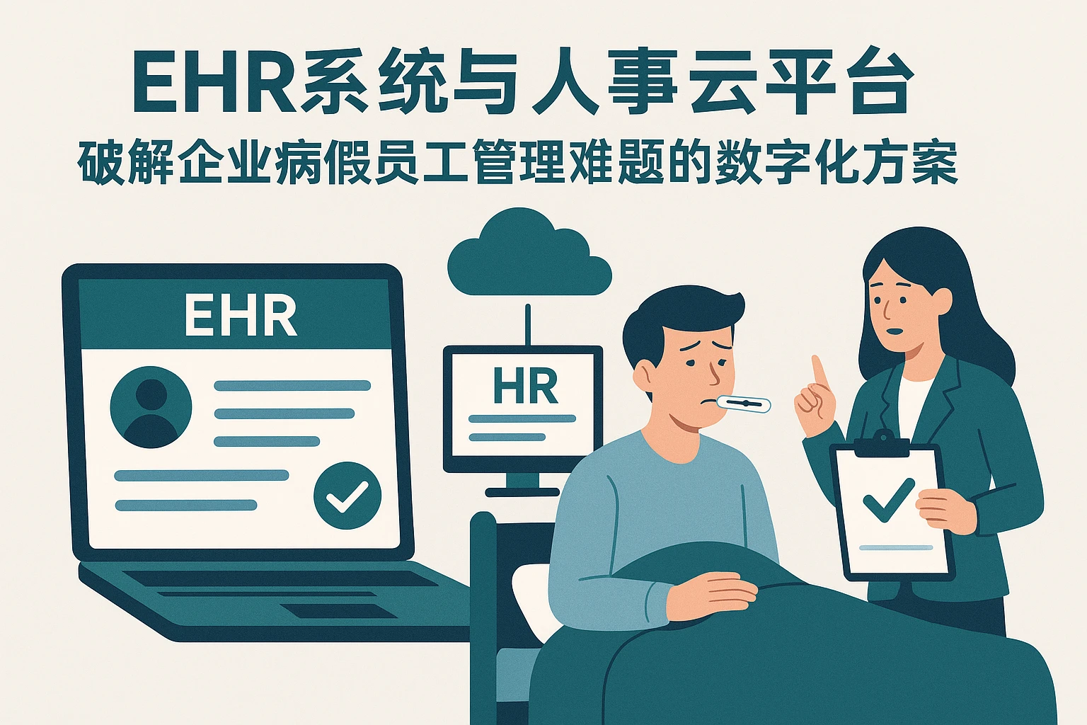 EHR系统与人事云平台：破解企业病假员工管理难题的数字化方案
