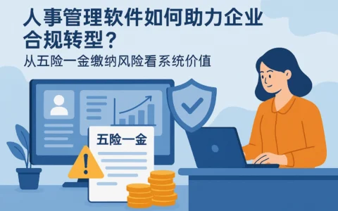 人事管理软件如何助力企业合规转型？从五险一金缴纳风险看系统价值