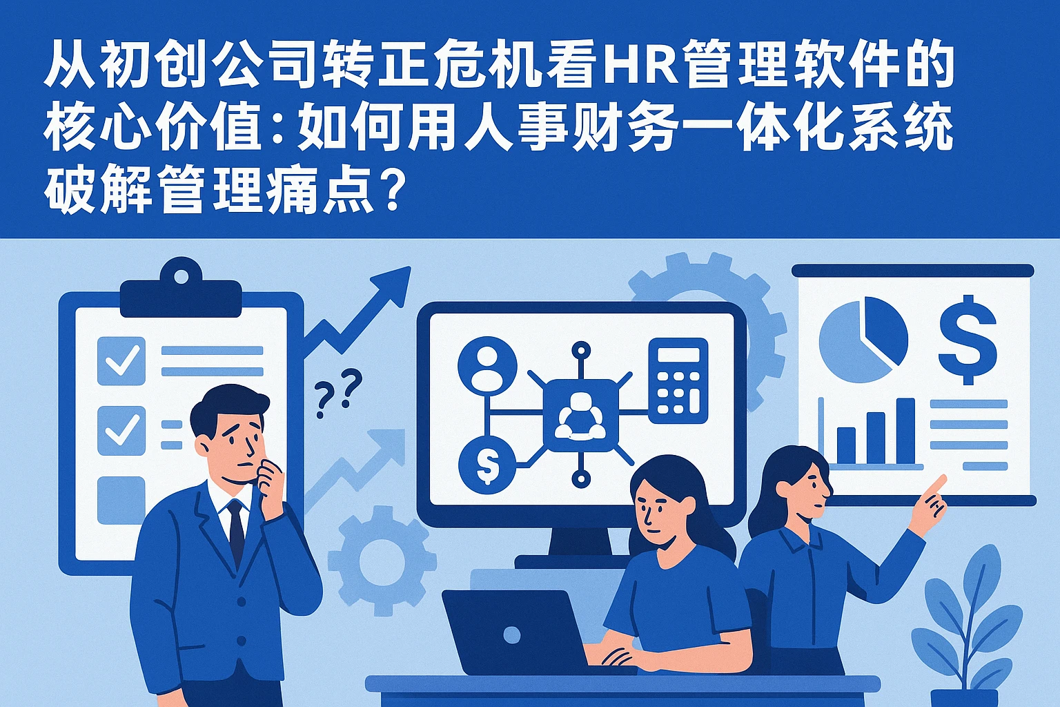 从初创公司转正危机看HR管理软件的核心价值：如何用人事财务一体化系统破解管理痛点？