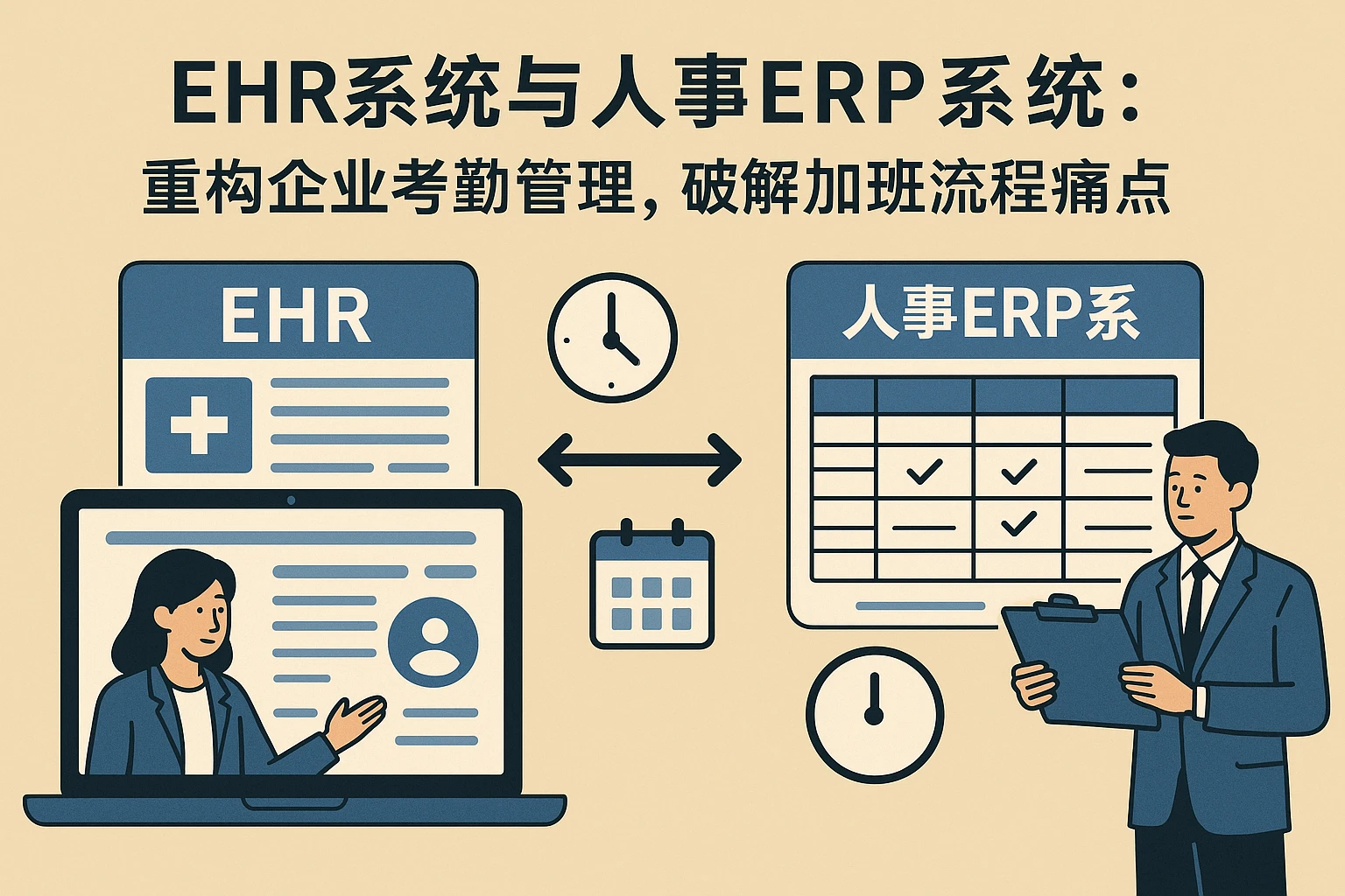 EHR系统与人事ERP系统：重构企业考勤管理，破解加班流程痛点
