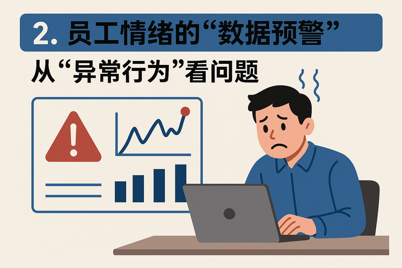2. 员工情绪的“数据预警”：从“异常行为”看问题