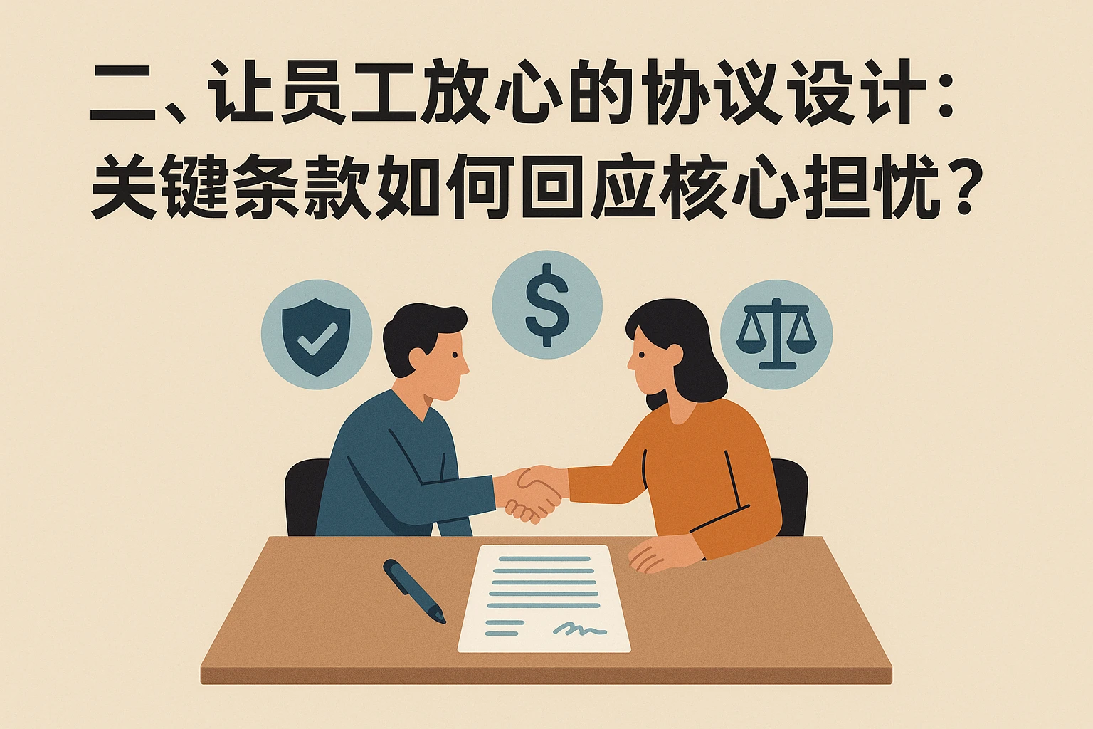 二、让员工放心的协议设计：关键条款如何回应核心担忧？