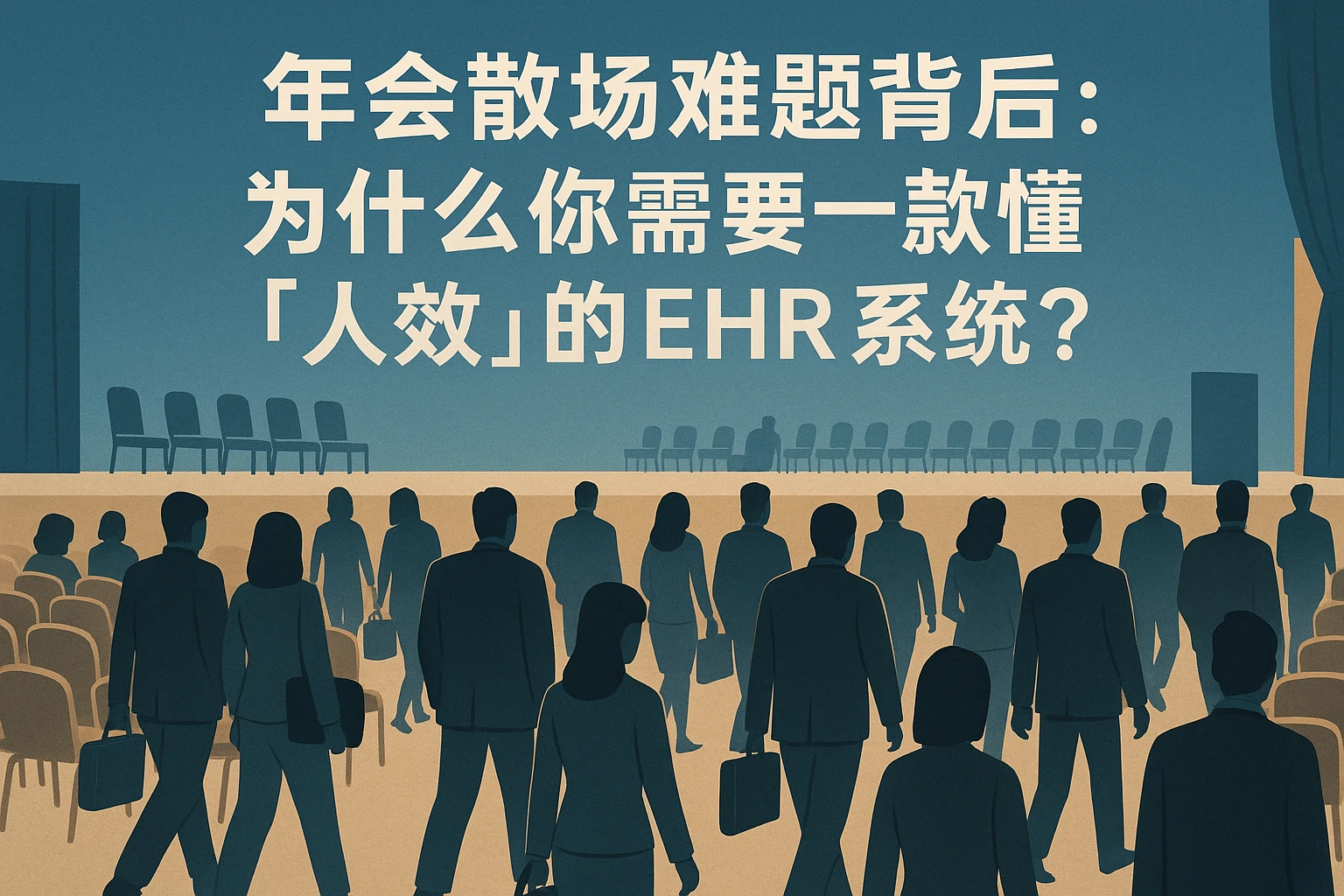 年会散场难题背后：为什么你需要一款懂「人效」的EHR系统？