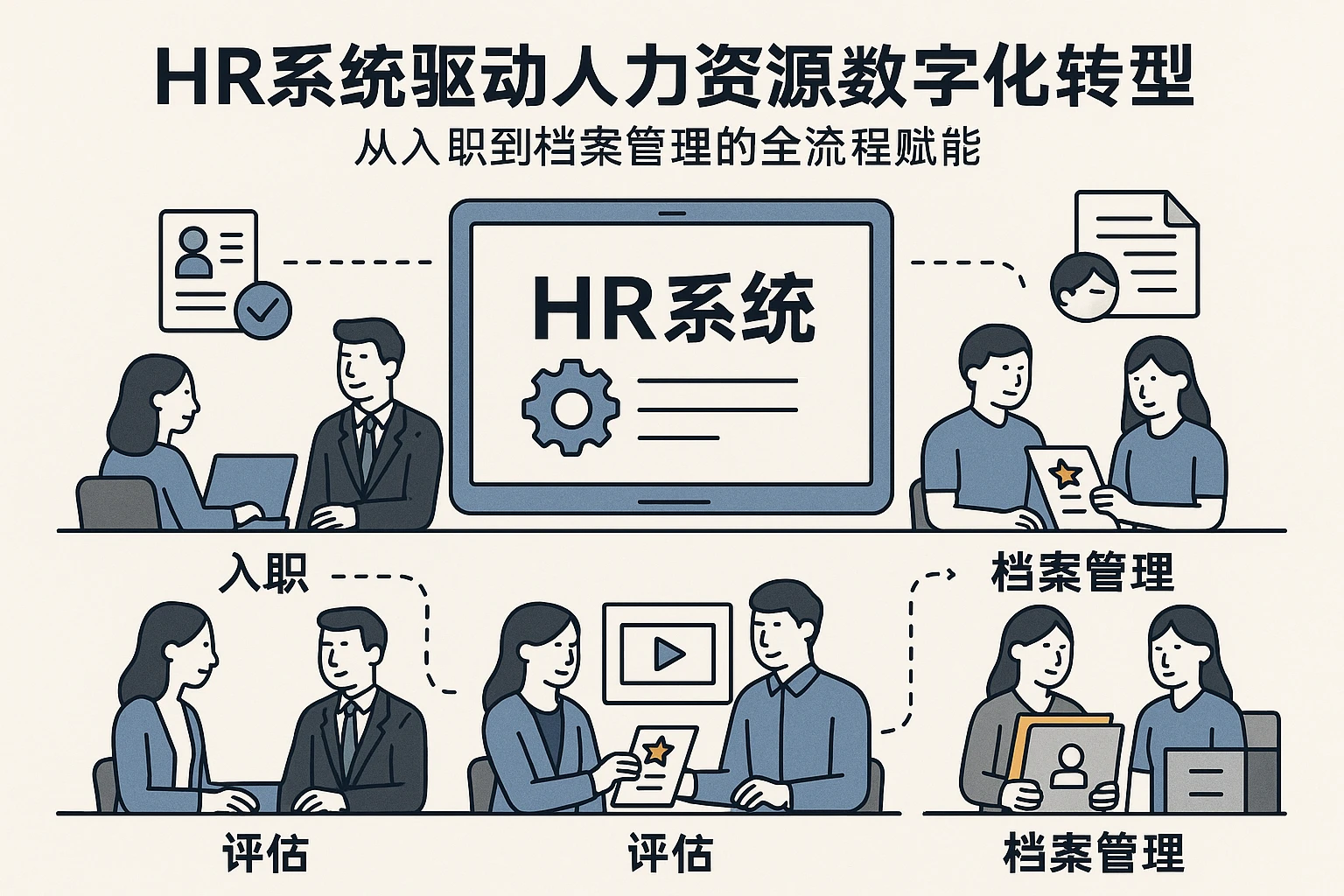 HR系统驱动人力资源数字化转型：从入职到档案管理的全流程赋能