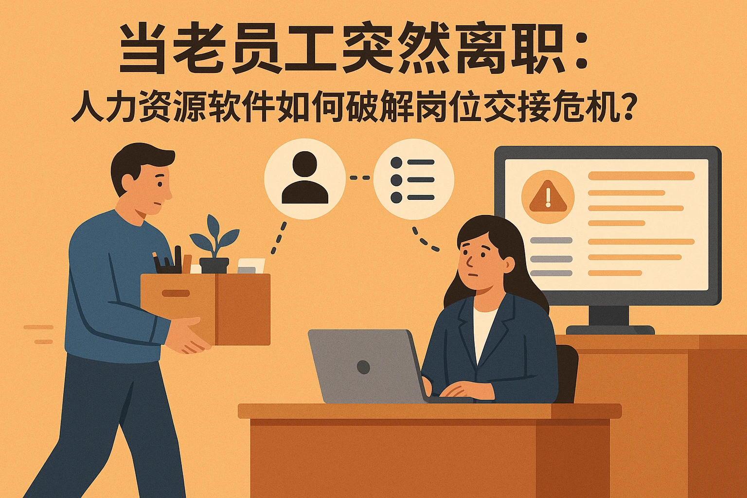 当老员工突然离职：人力资源软件如何破解岗位交接危机？