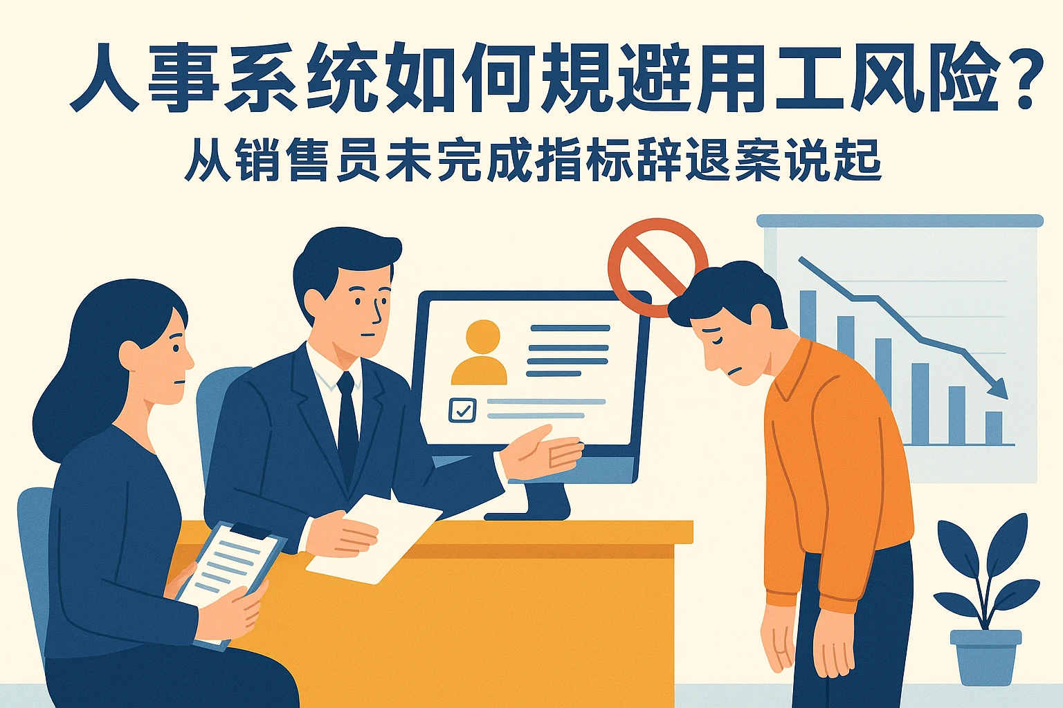 人事系统如何规避用工风险？从销售员未完成指标辞退案说起