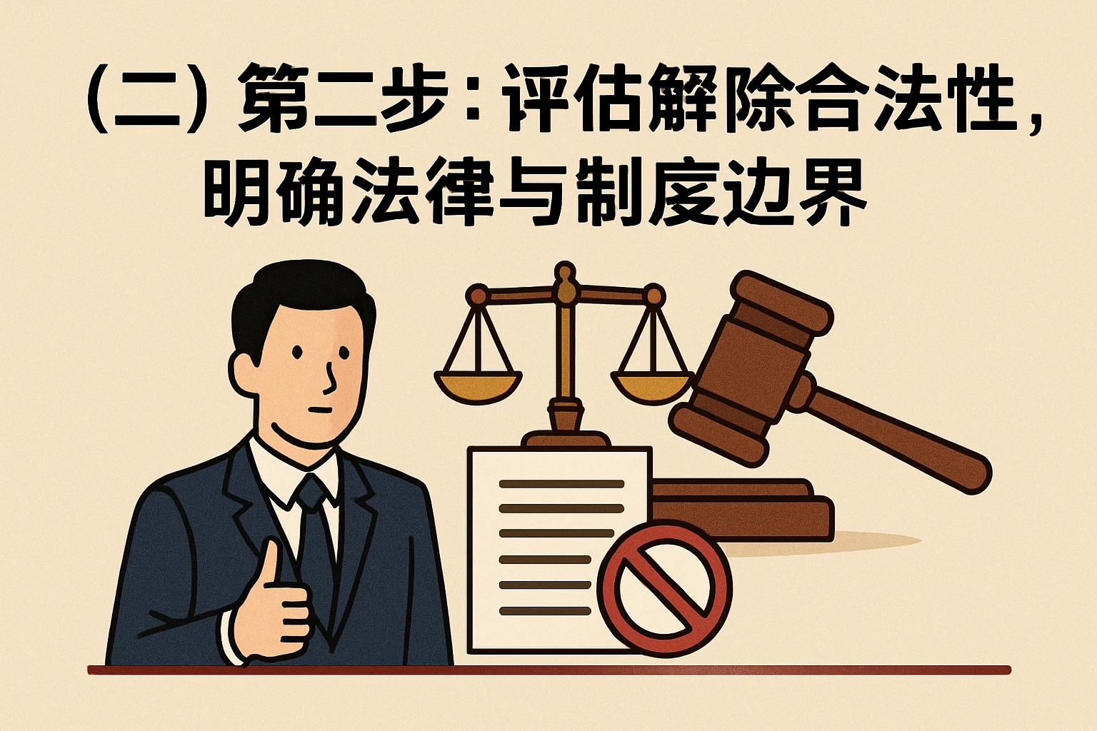 （二）第二步：评估解除合法性，明确法律与制度边界