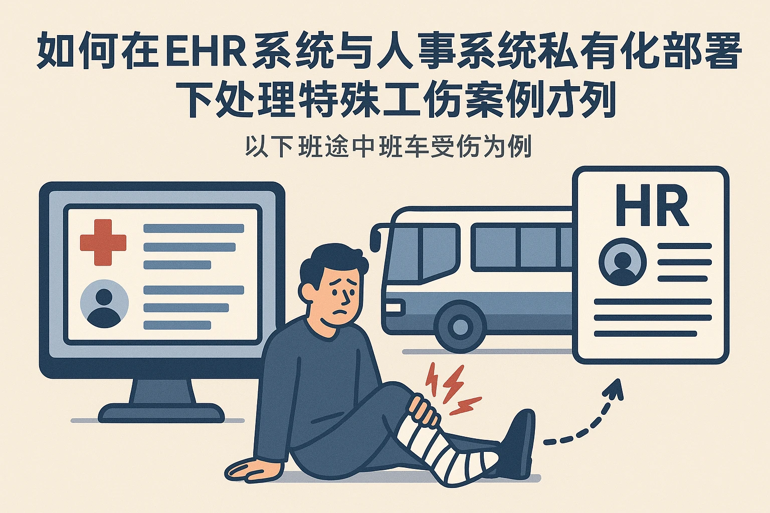 如何在EHR系统与人事系统私有化部署下处理特殊工伤案例 —— 以下班途中班车受伤为例