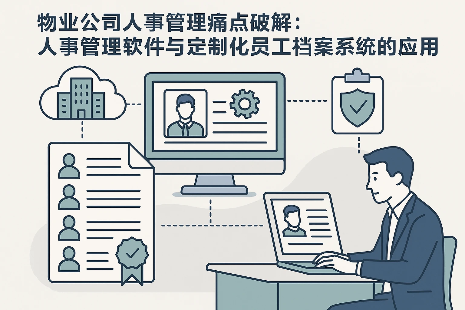 物业公司人事管理痛点破解：人事管理软件与定制化员工档案系统的应用实践