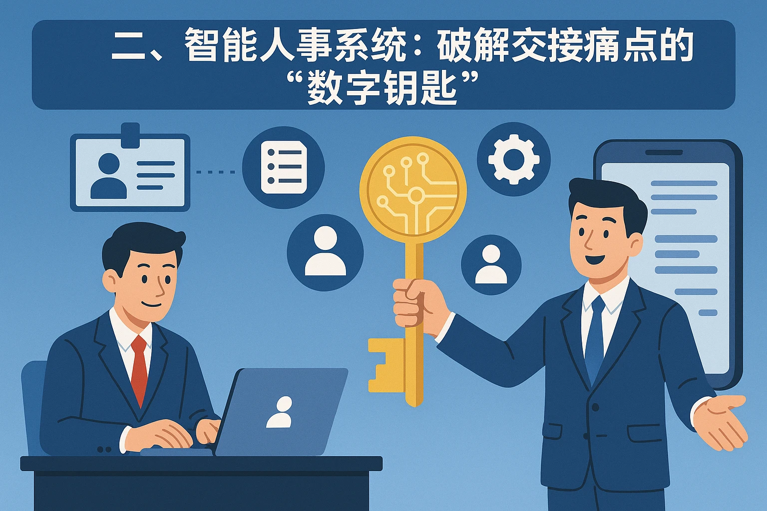 二、智能人事系统：破解交接痛点的“数字钥匙”