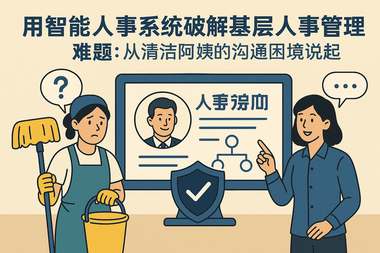 用智能人事系统破解基层人事管理难题：从清洁阿姨的沟通困境说起