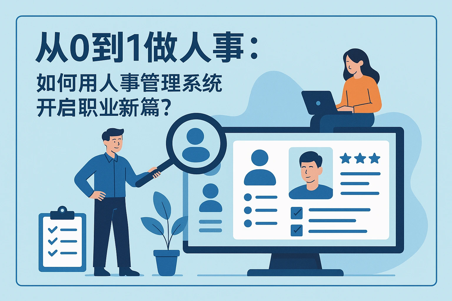 从0到1做人事：如何用人事管理系统开启职业新篇？