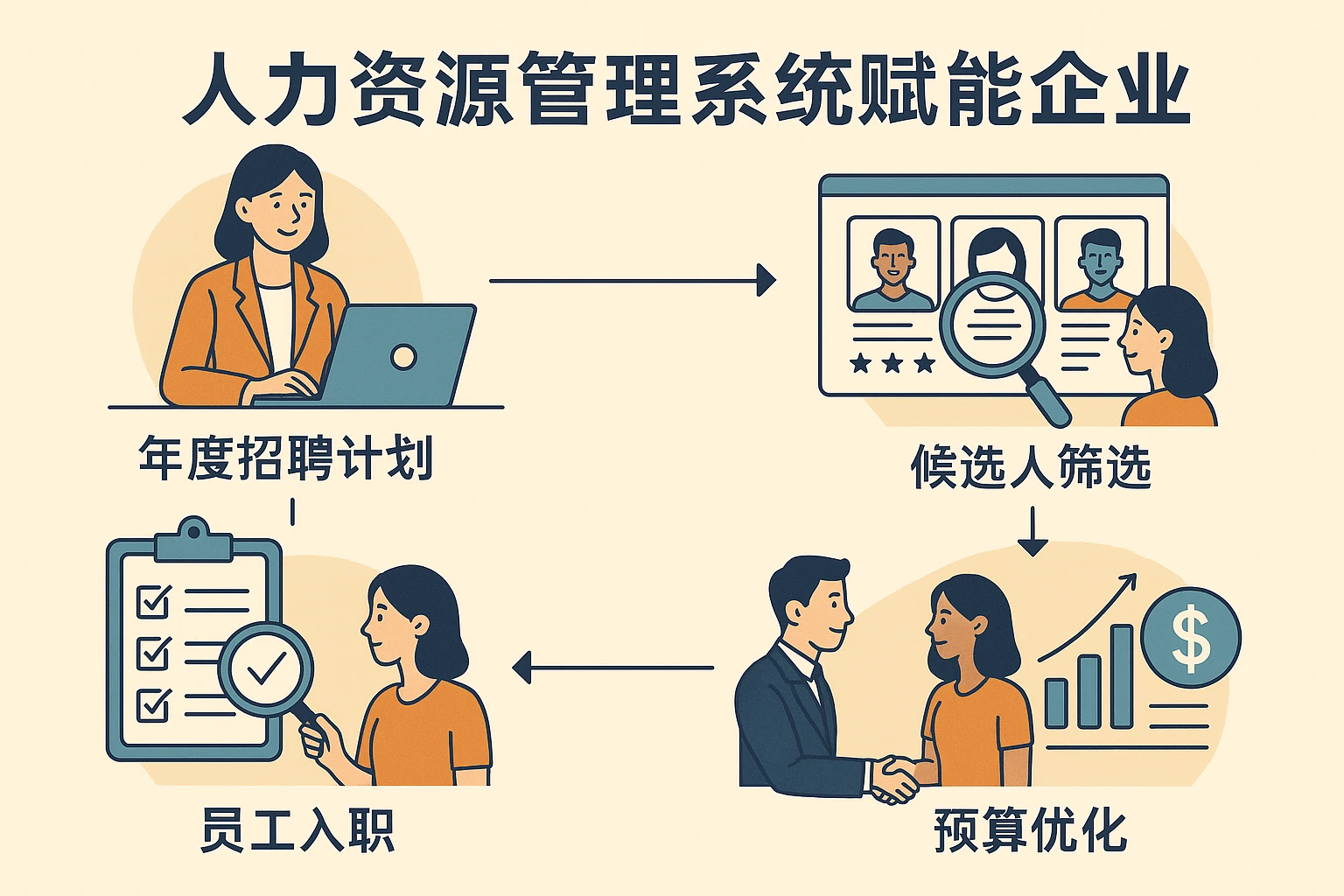 人力资源管理系统赋能企业：从年度招聘计划到预算优化的全流程解决方案