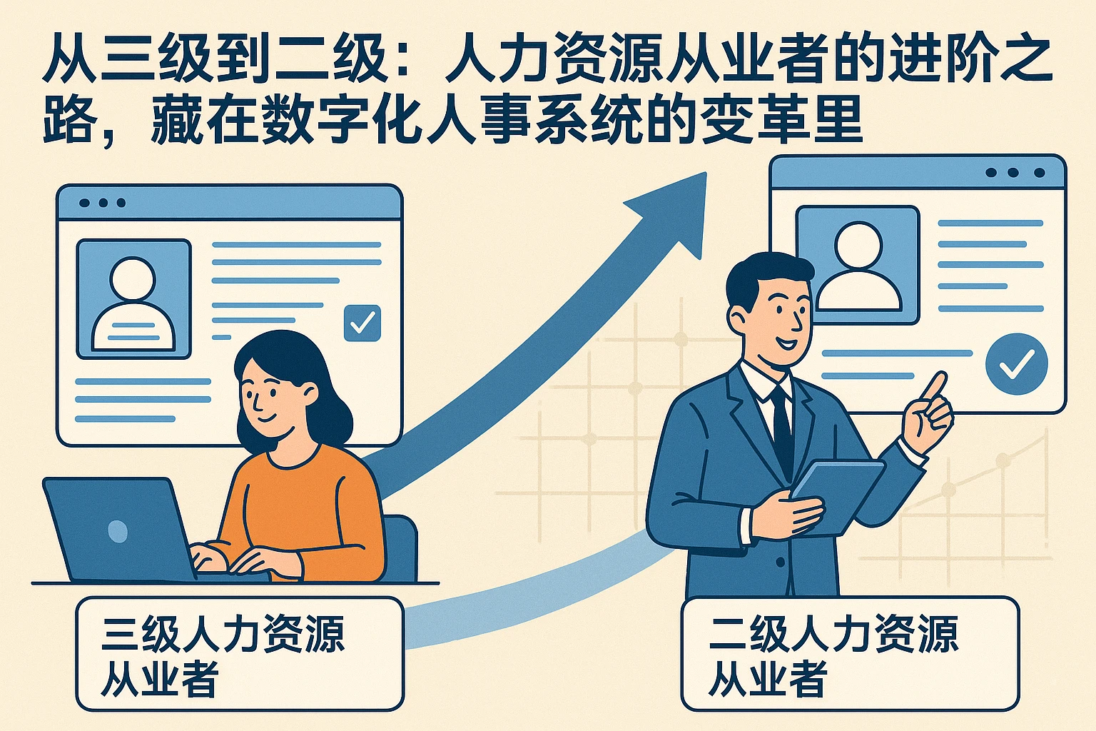 从三级到二级：人力资源从业者的进阶之路，藏在数字化人事系统的变革里