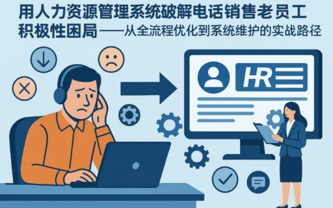 用人力资源管理系统破解电话销售老员工积极性困局——从全流程优化到系统维护的实战路径