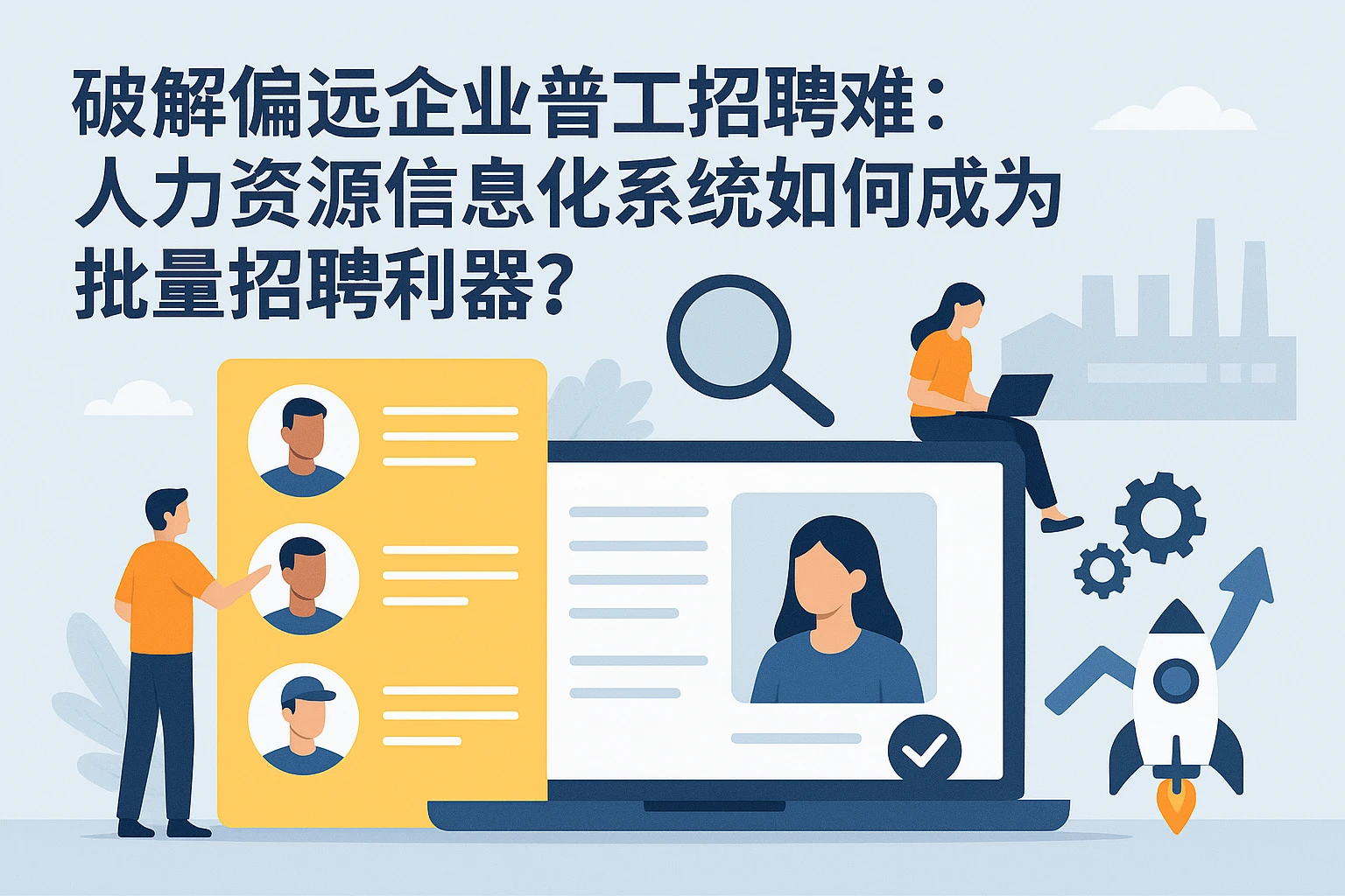 破解偏远企业普工招聘难：人力资源信息化系统如何成为批量招聘利器？