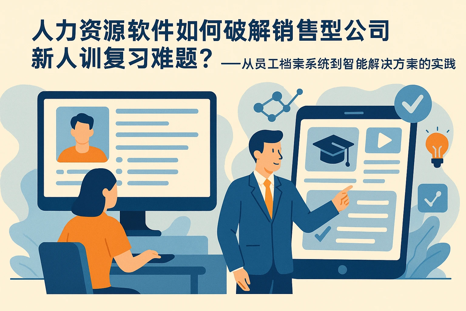 人力资源软件如何破解销售型公司新人训复习难题？——从员工档案系统到智能解决方案的实践