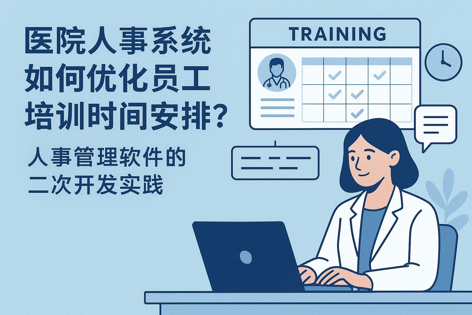 医院人事系统如何优化员工培训时间安排？人事管理软件的二次开发实践