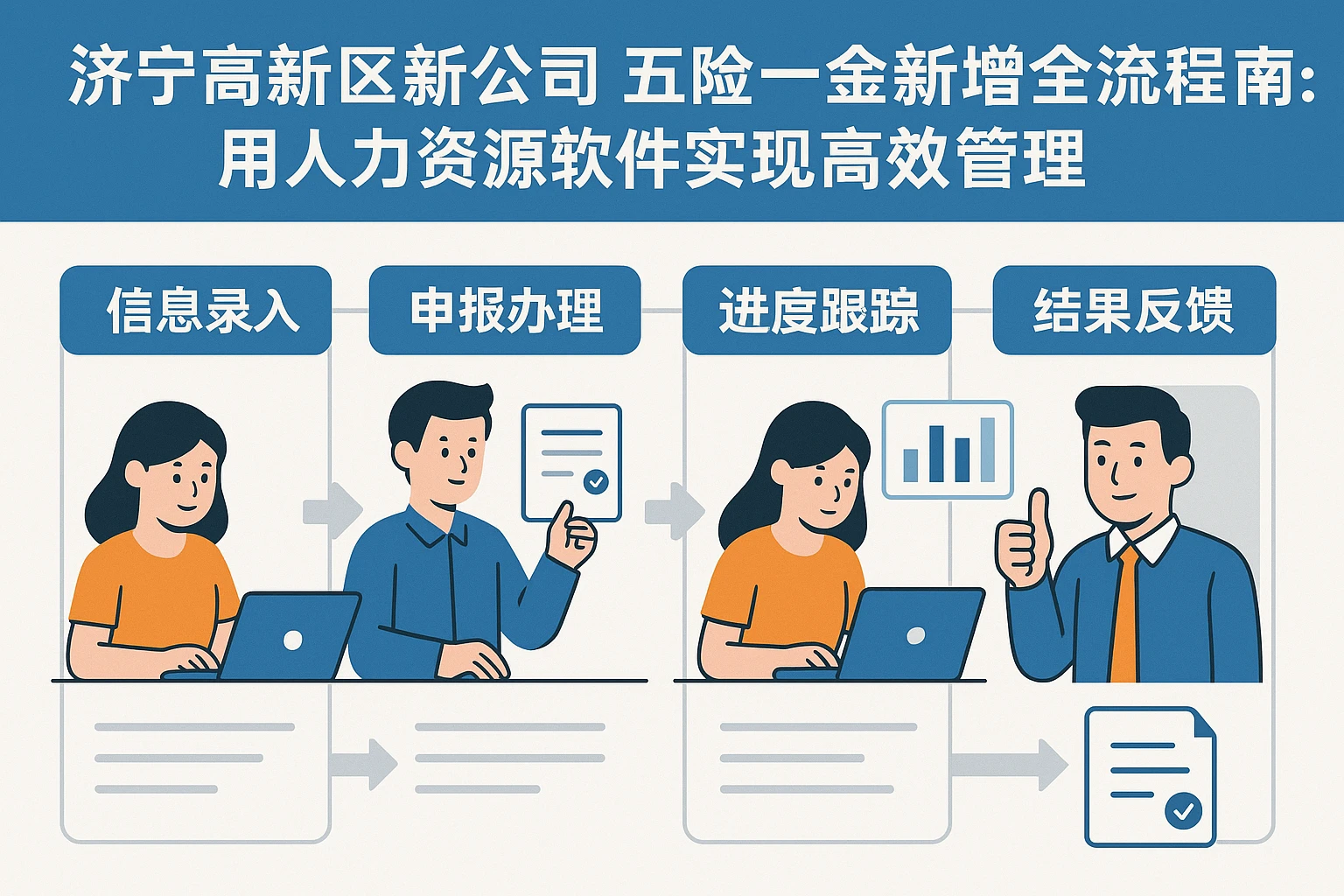 济宁高新区新公司五险一金新增全流程指南：用人力资源软件实现高效管理