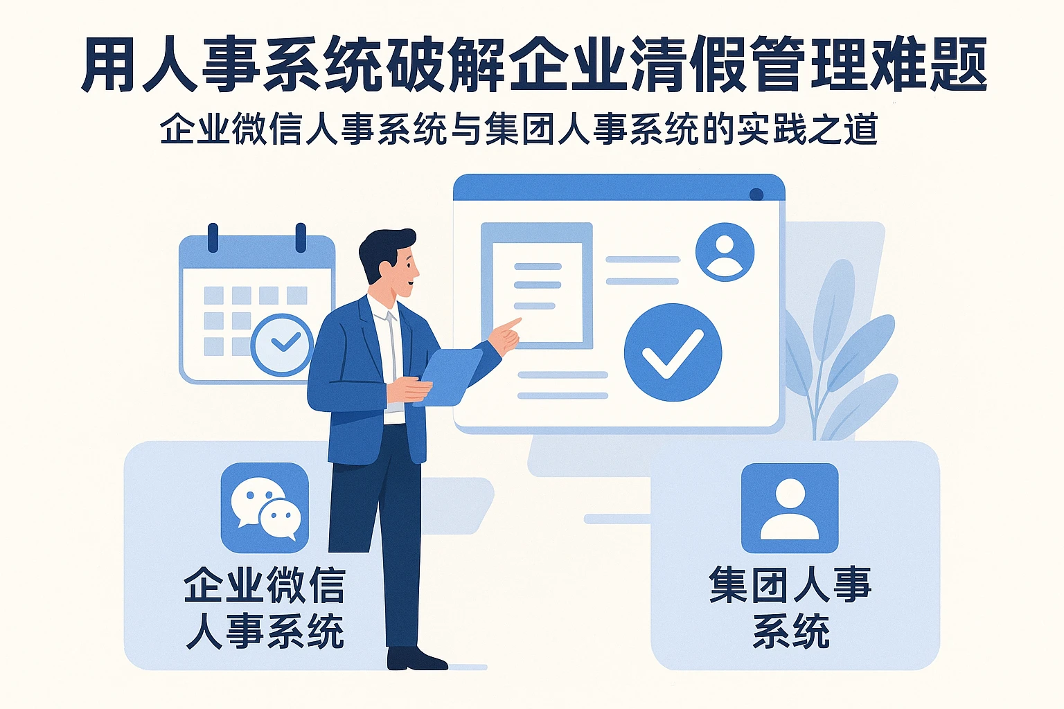 用人事系统破解企业请假管理难题：企业微信人事系统与集团人事系统的实践之道