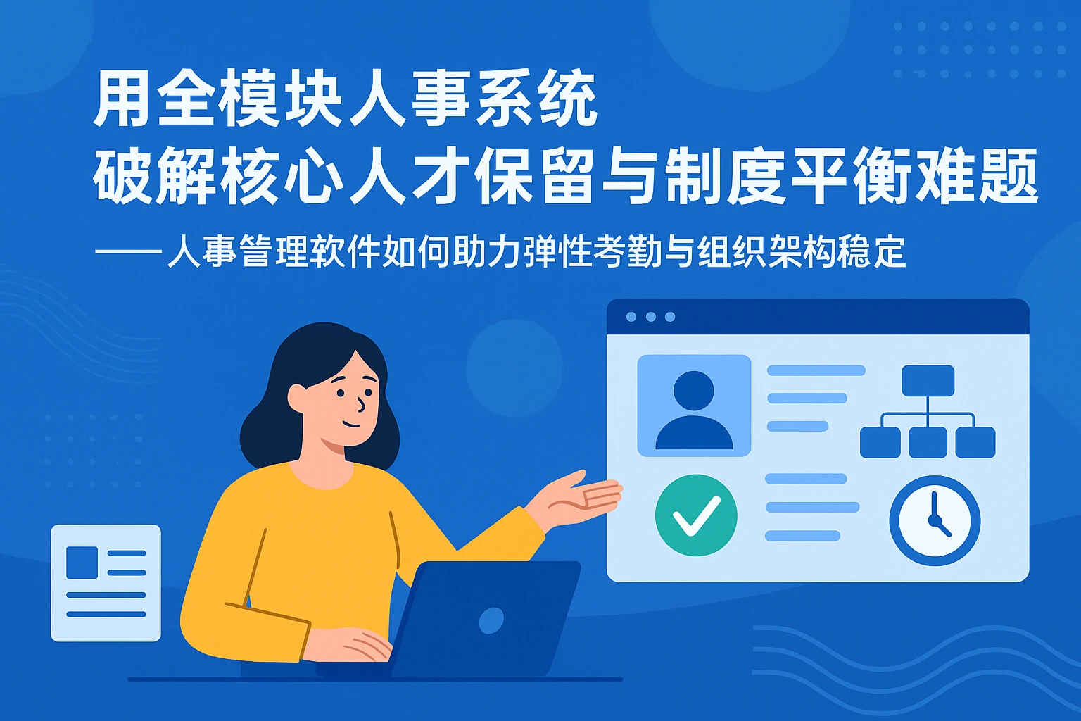 用全模块人事系统破解核心人才保留与制度平衡难题——人事管理软件如何助力弹性考勤与组织架构稳定