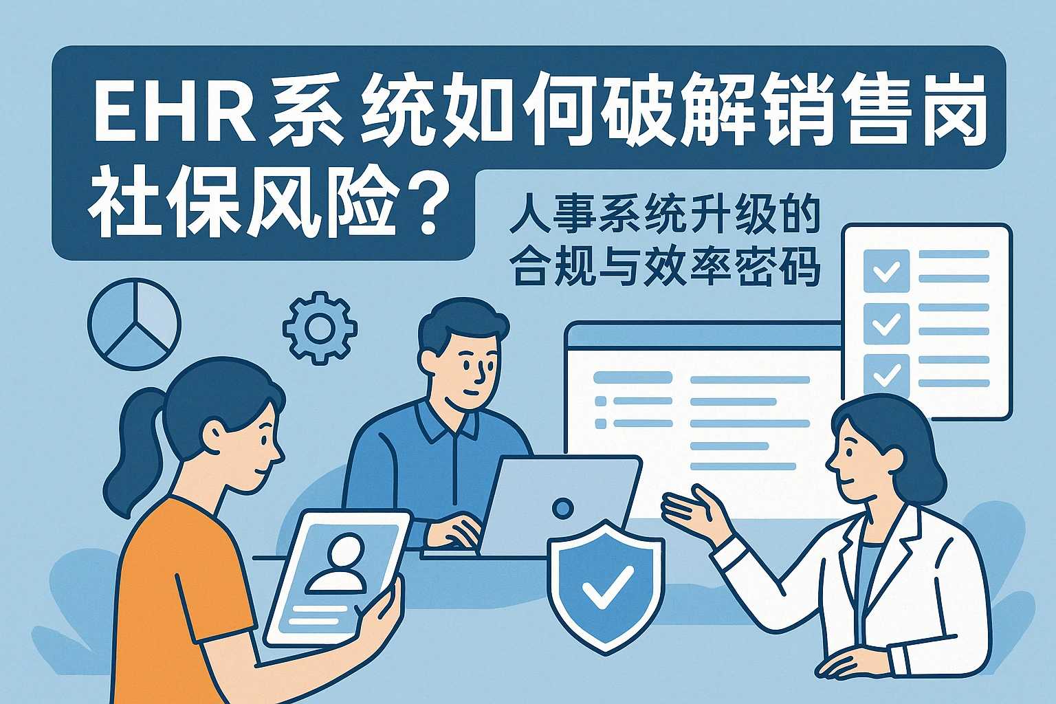 EHR系统如何破解销售岗社保风险？人事系统升级的合规与效率密码