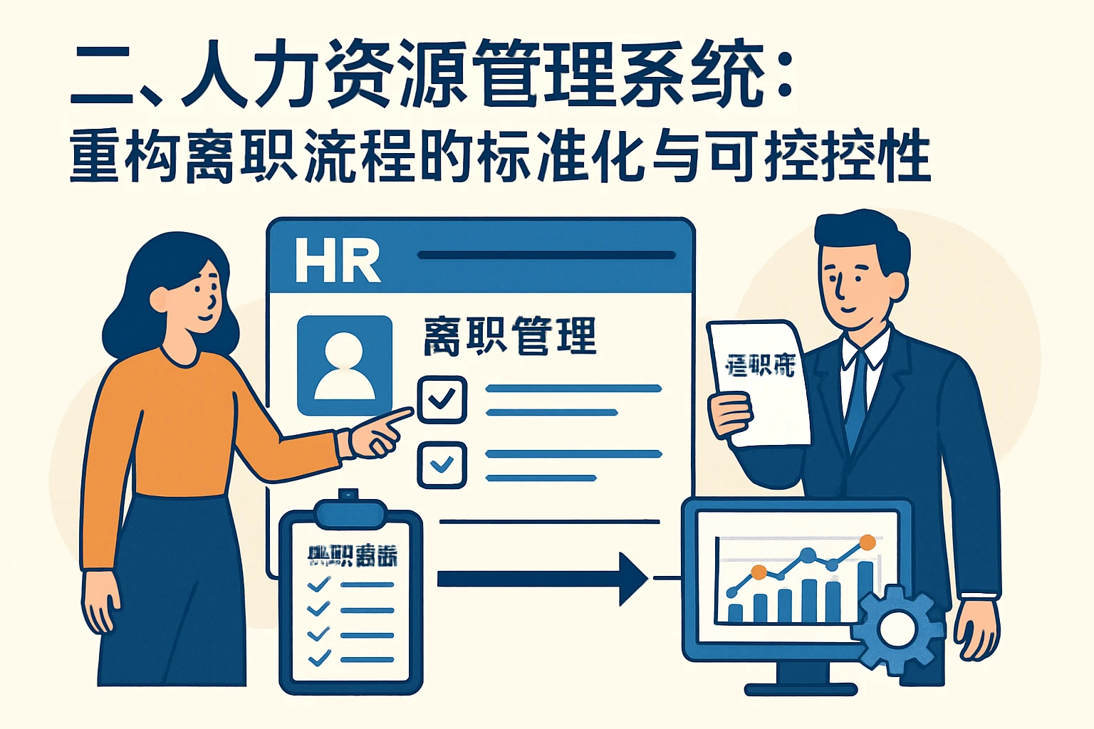 二、人力资源管理系统：重构离职流程的标准化与可控性