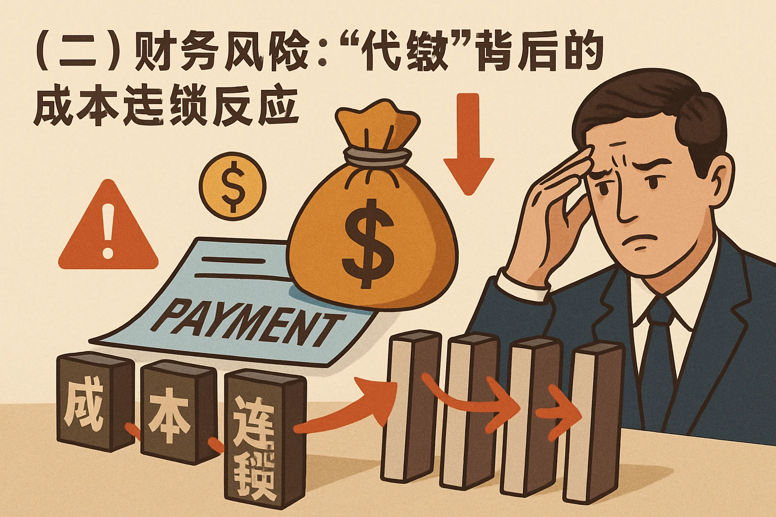 （二）财务风险：“代缴”背后的成本连锁反应