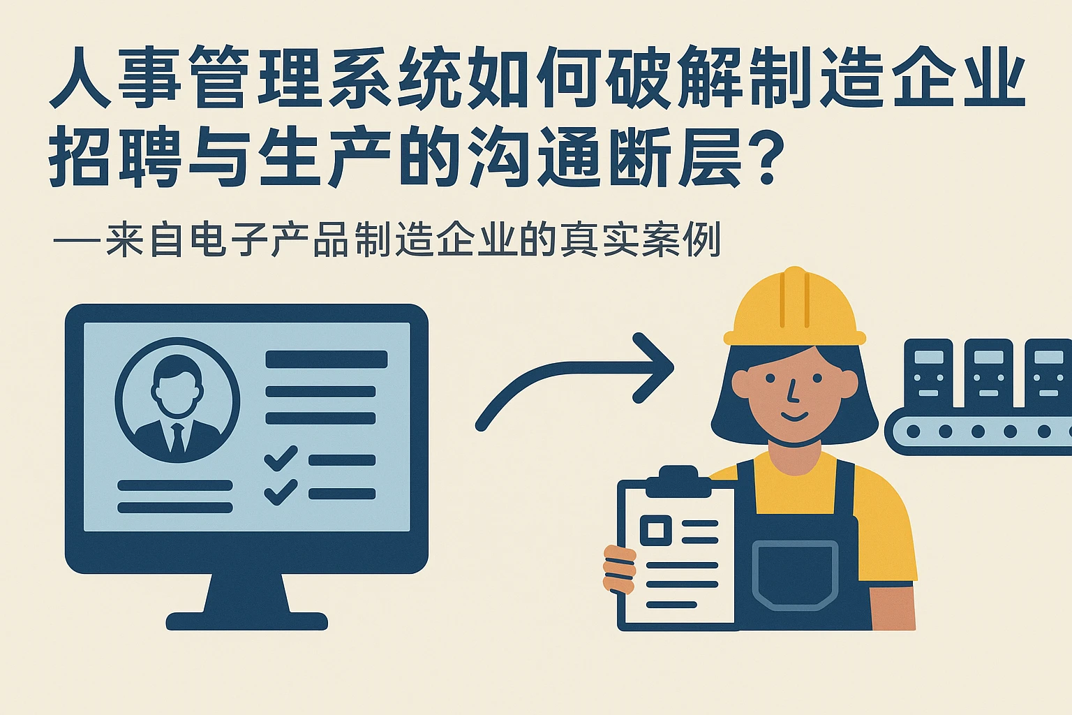 人事管理系统如何破解制造企业招聘与生产的沟通断层？——来自电子产品制造企业的真实案例