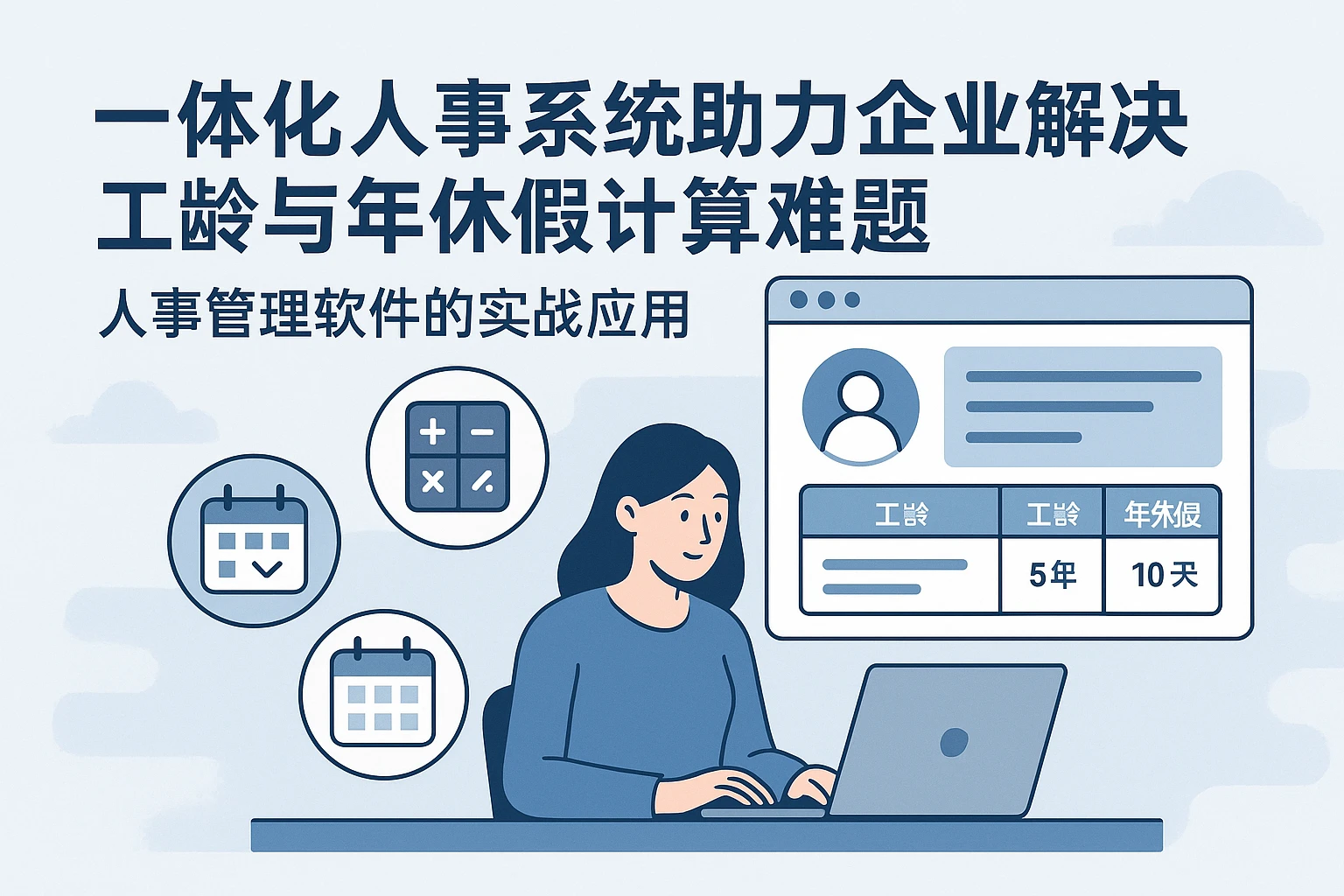 一体化人事系统助力企业解决工龄与年休假计算难题——人事管理软件的实战应用