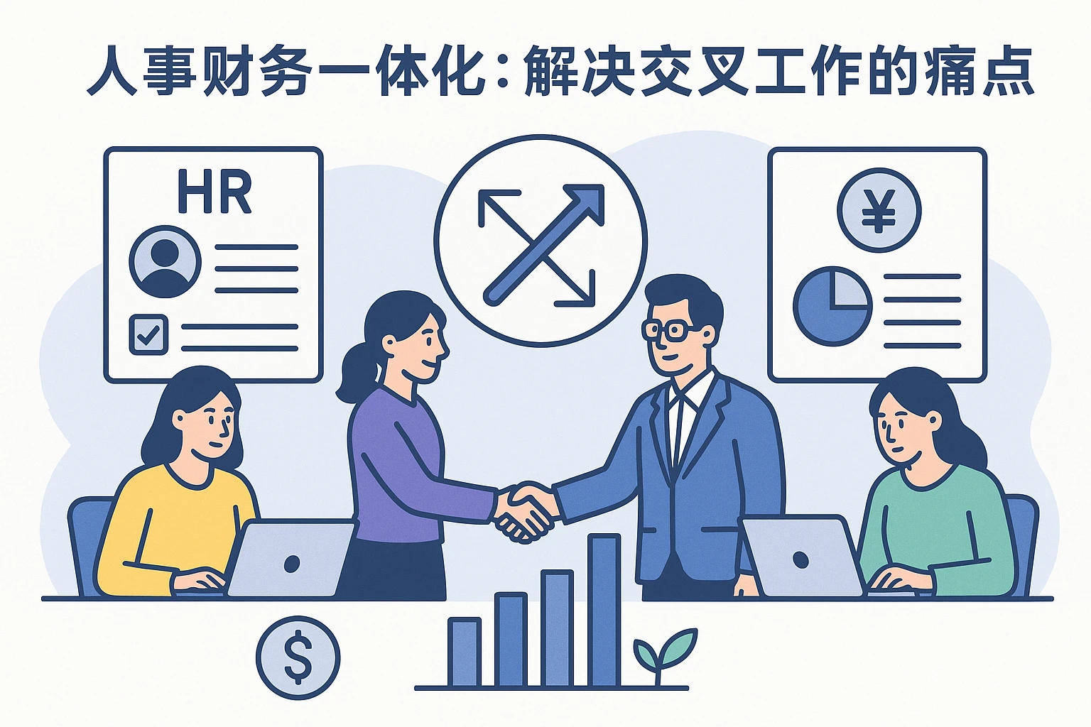 2. 人事财务一体化：解决“交叉工作”的痛点