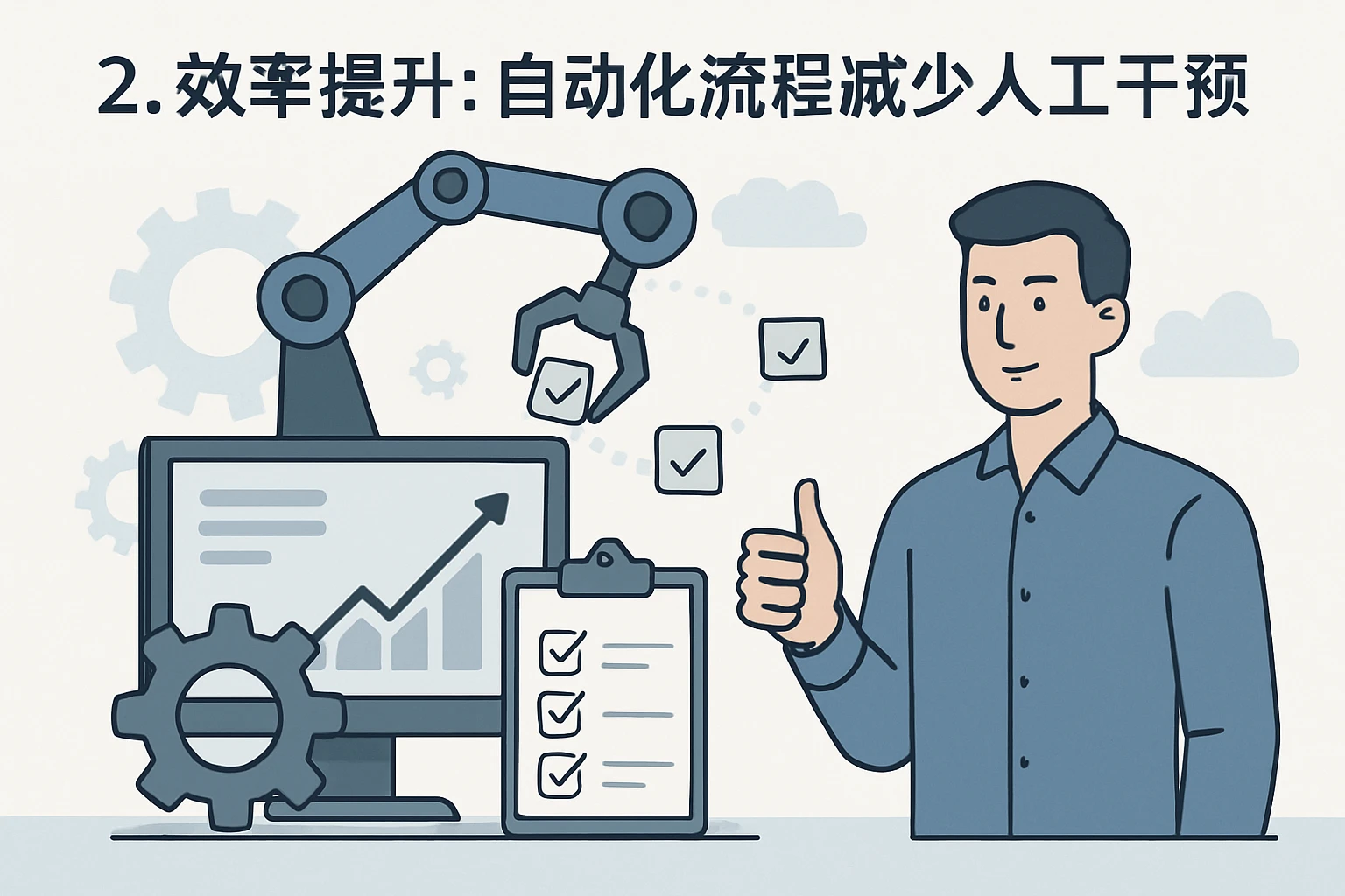 2. 效率提升：自动化流程减少人工干预